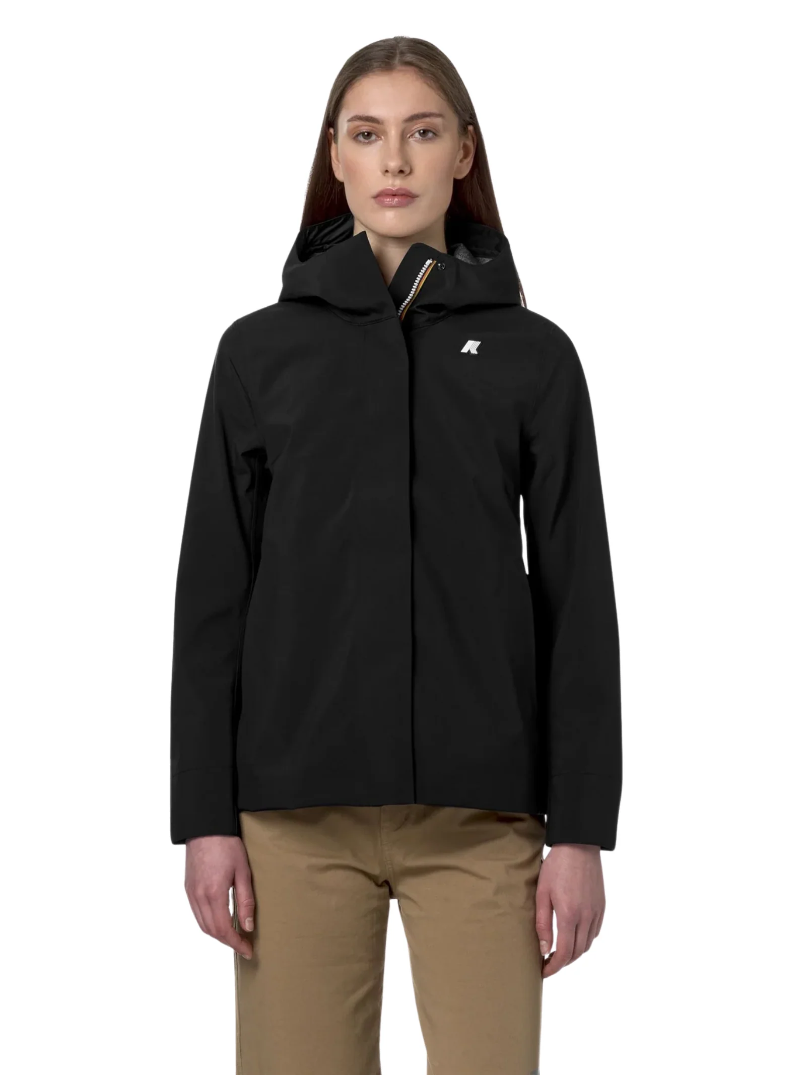 Giubbino "Madalina Bonded Jersey" K-Way nero - Image 3