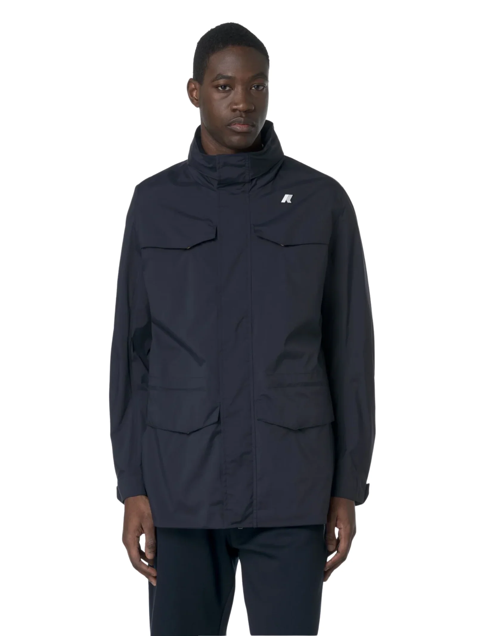 Giubbino "Manuel Stretch Nylon Jersey" K-Way blu depth - Image 2