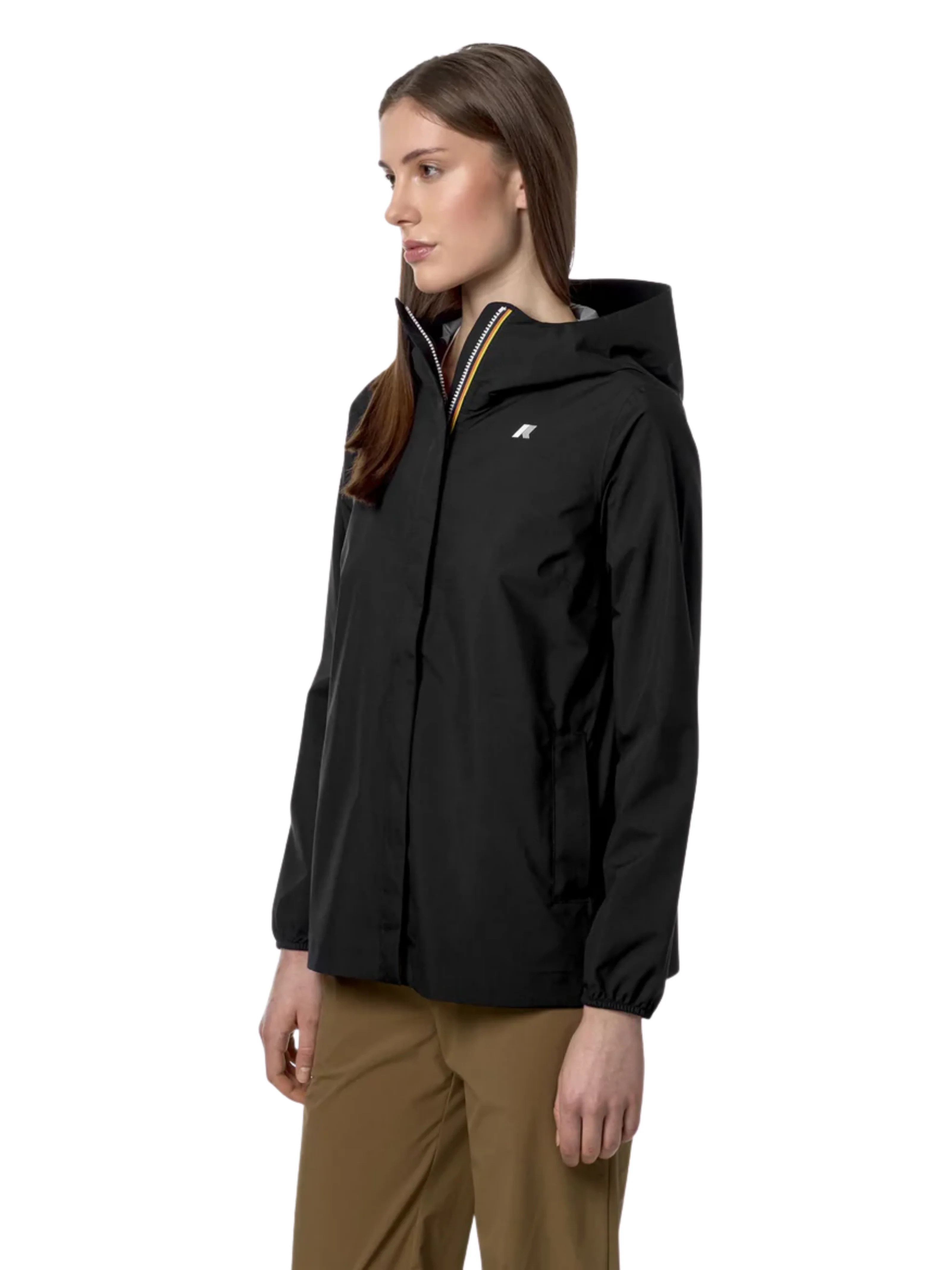 Giubbino "Marguerite Stretch Dot" K-Way nero - Image 4