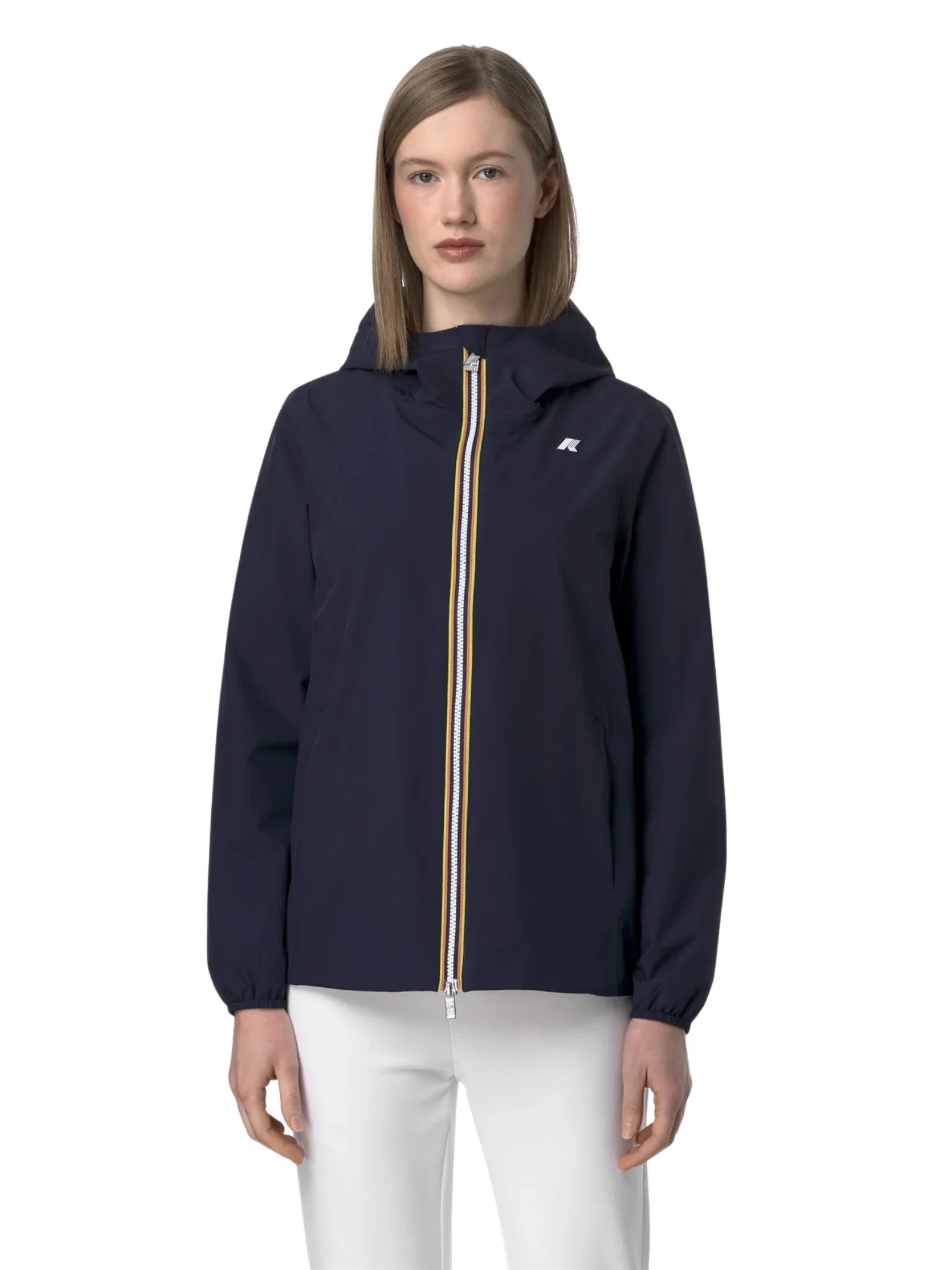 Giubbino "Marguerite Stretch Poly Jersey" K-Way blu depth - Image 2