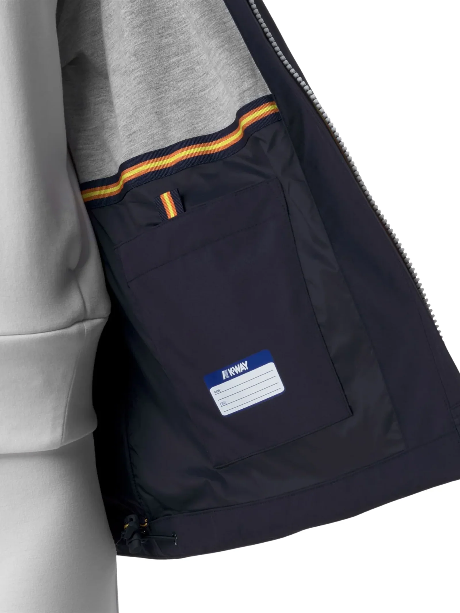 Giubbino "Marguerite Stretch Poly Jersey" K-Way blu depth - Image 3