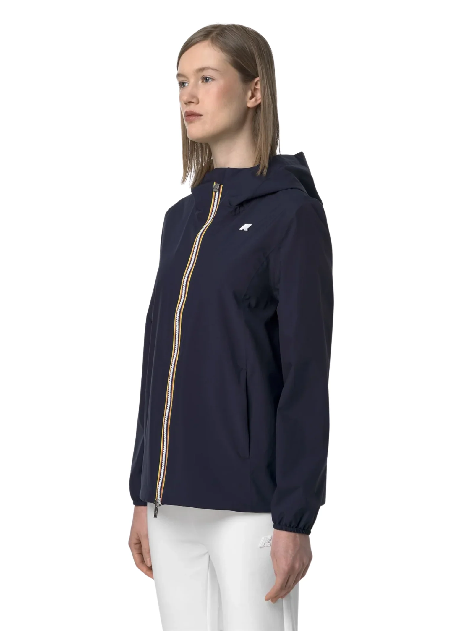 Giubbino "Marguerite Stretch Poly Jersey" K-Way blu depth - Image 4