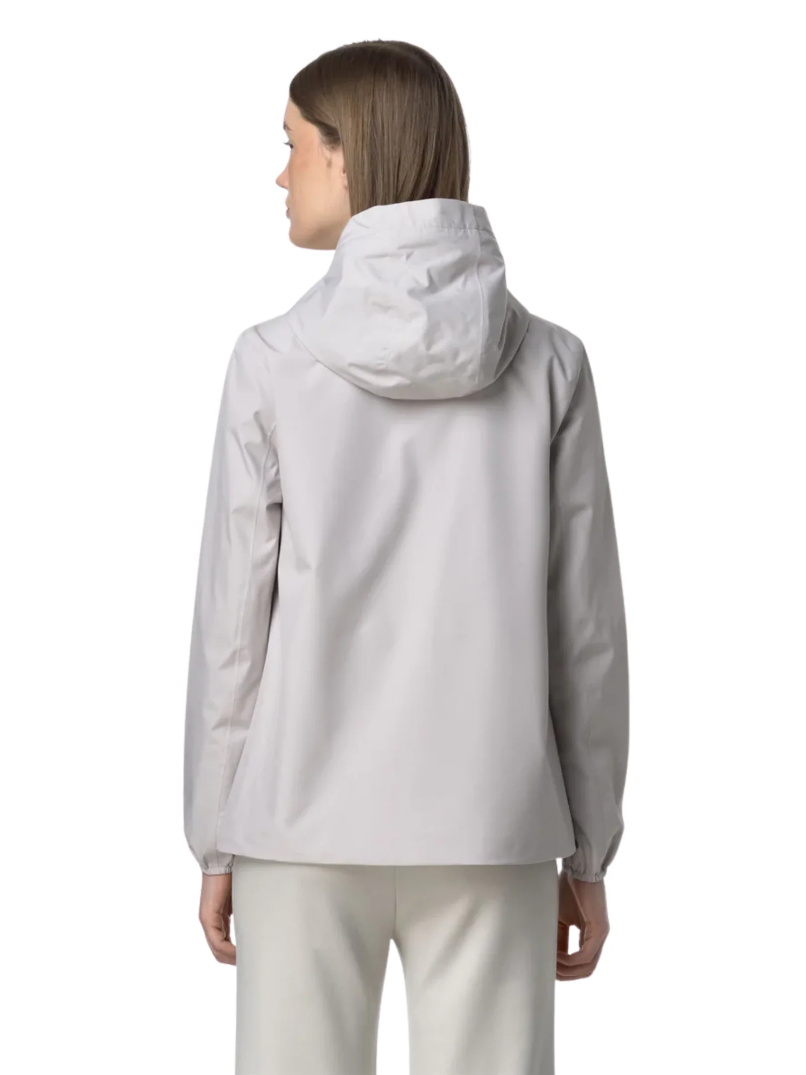 Giubbino "Marguerite Stretch Poly Jersey" K-Way grigio - Image 4