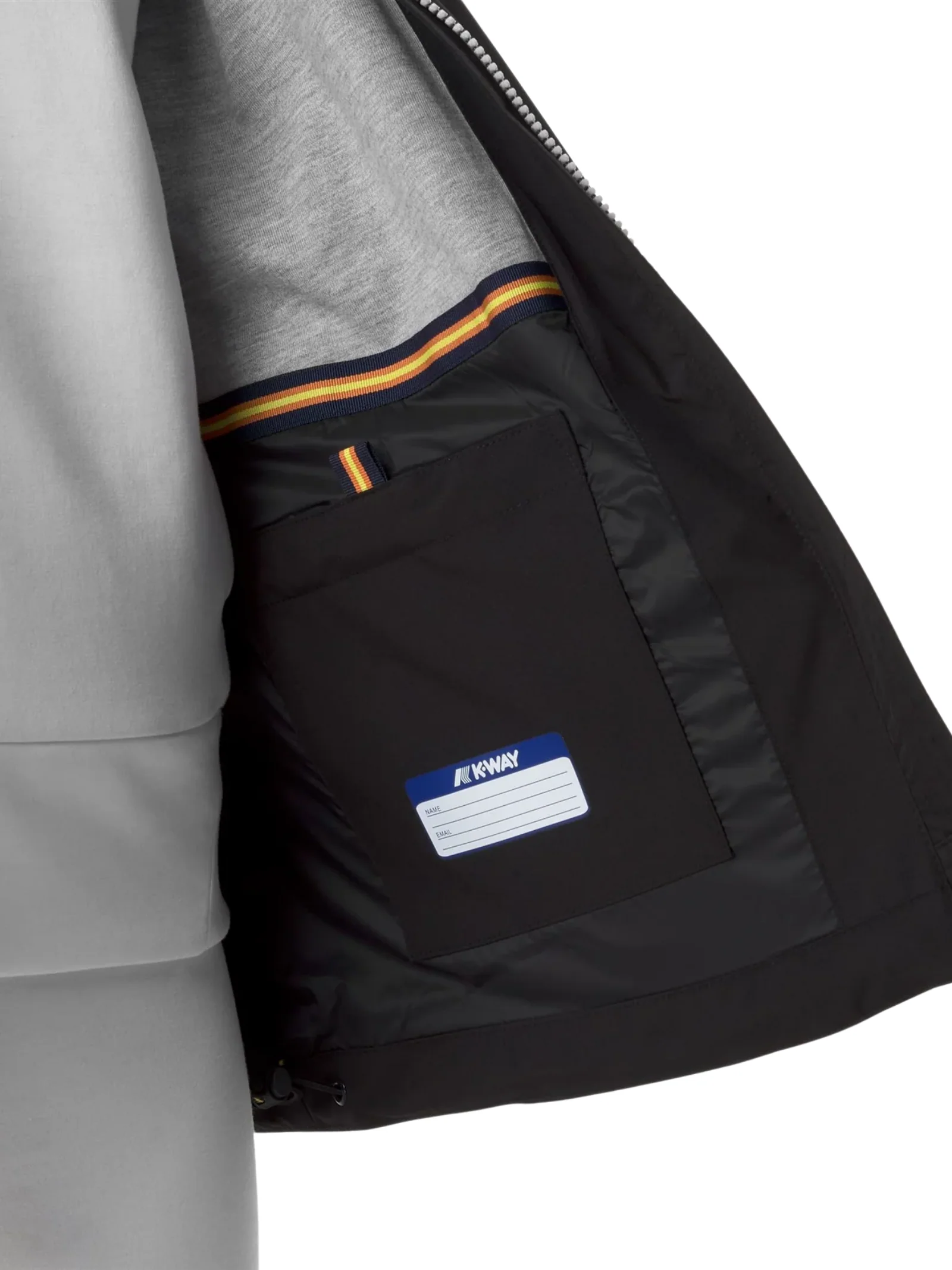 Giubbino "Marguerite Stretch Poly Jersey" K-Way nero - Image 2