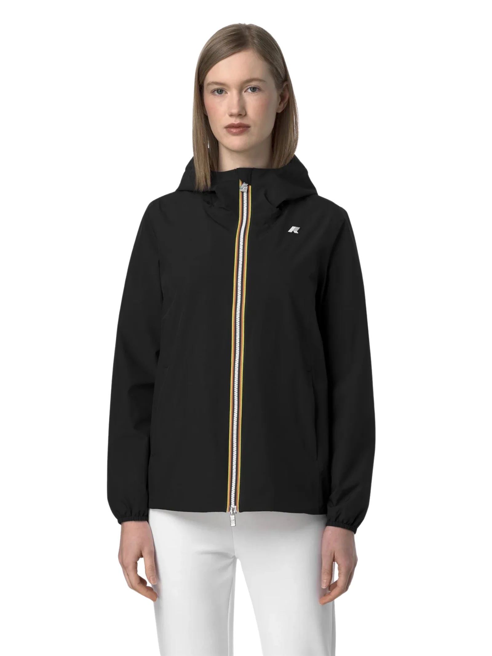 Giubbino "Marguerite Stretch Poly Jersey" K-Way nero - Image 3