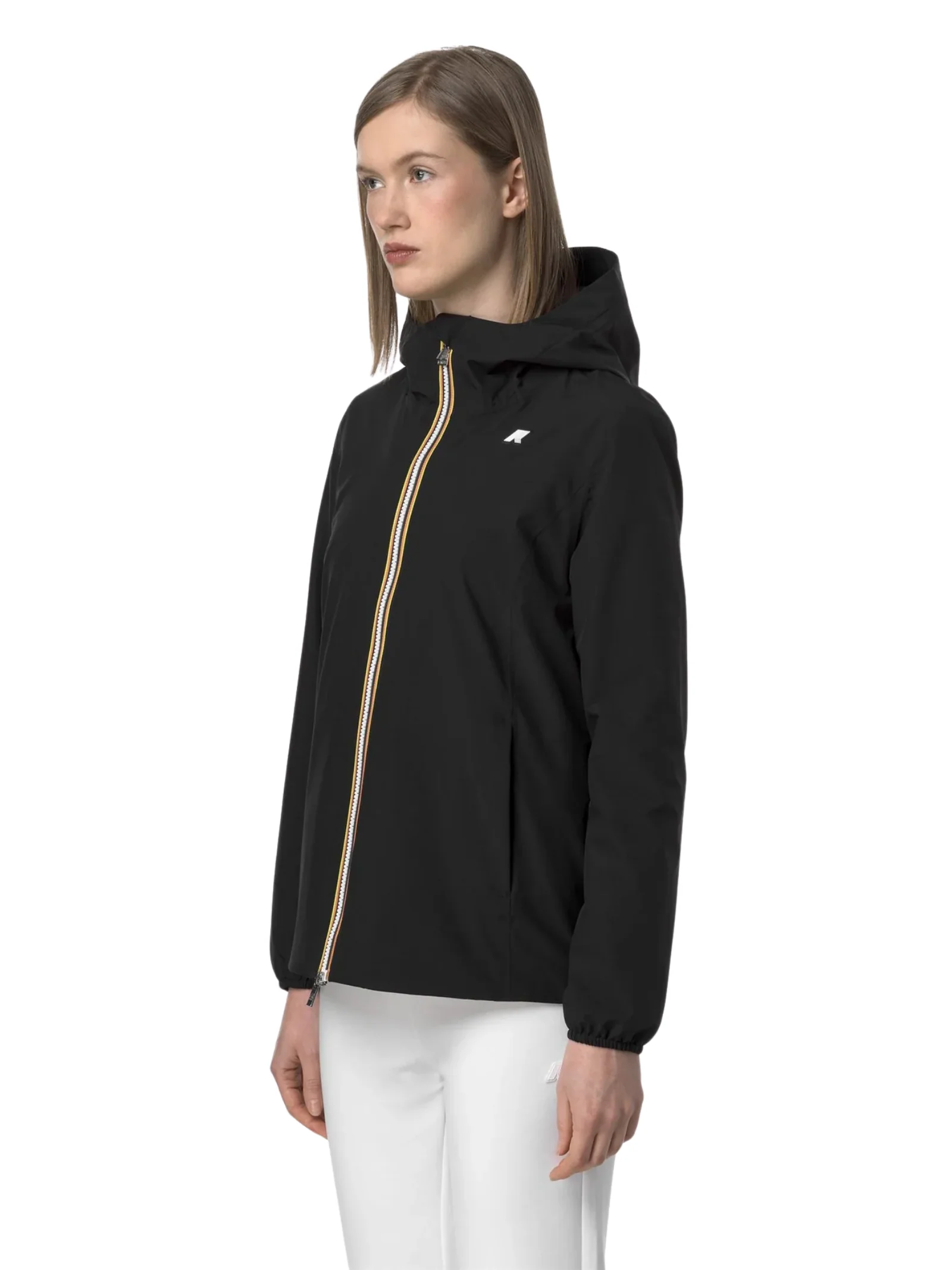 Giubbino "Marguerite Stretch Poly Jersey" K-Way nero - Image 4