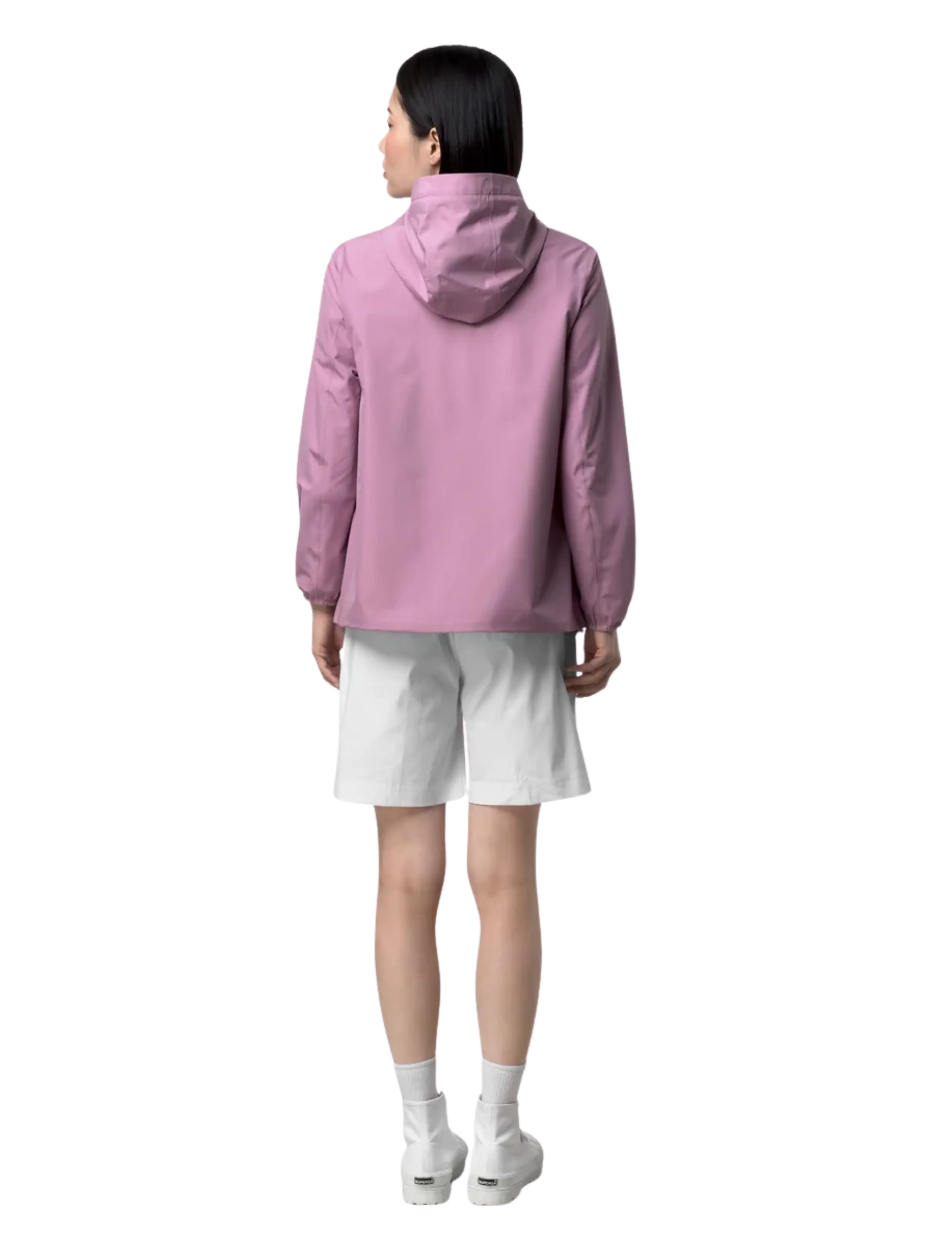 Giubbino "Marguerite Stretch Poly Jersey" K-Way rosa - Image 5