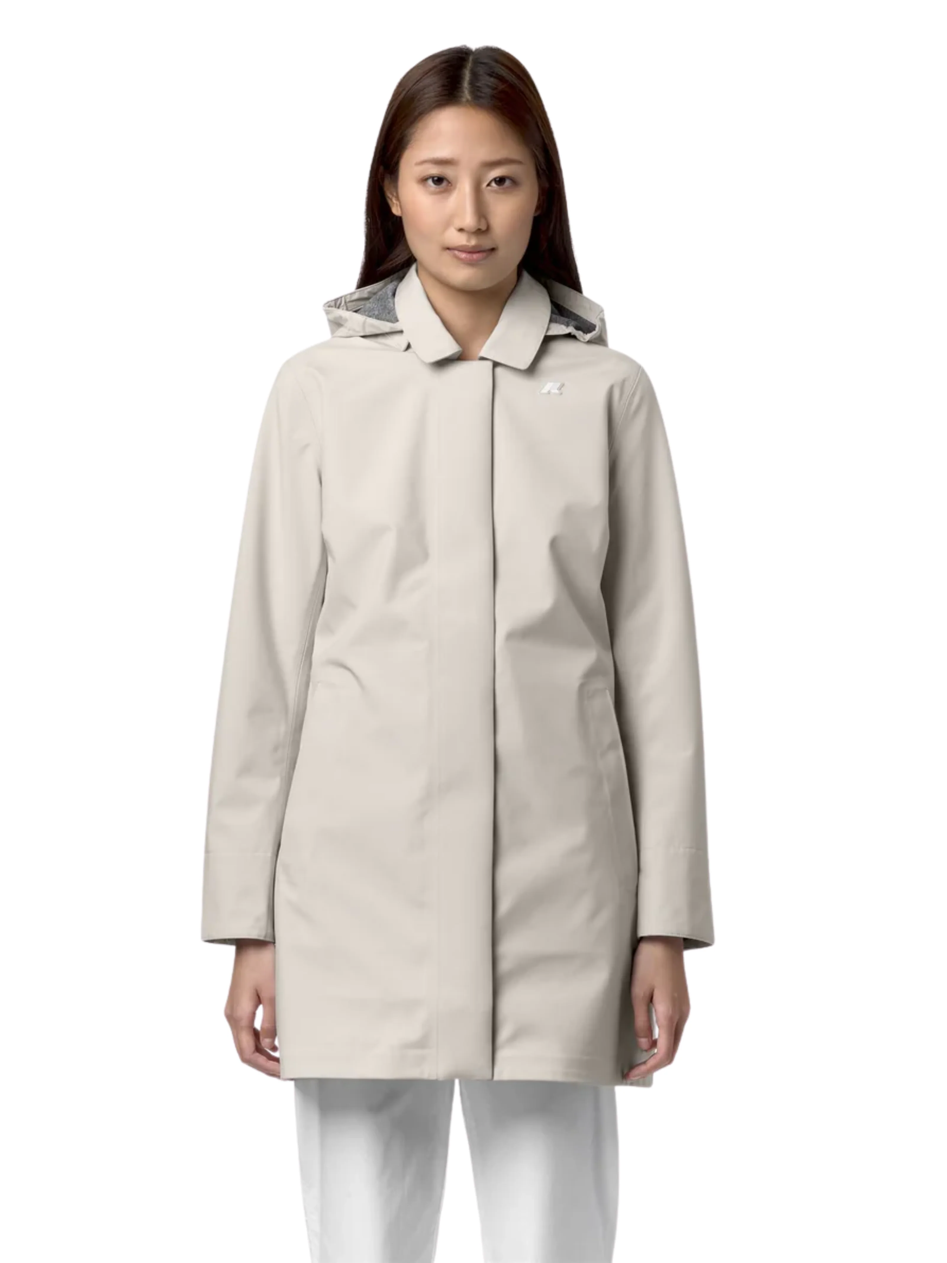 Giubbino "Mathy bonded jersey" K-Way beige lt - Image 2