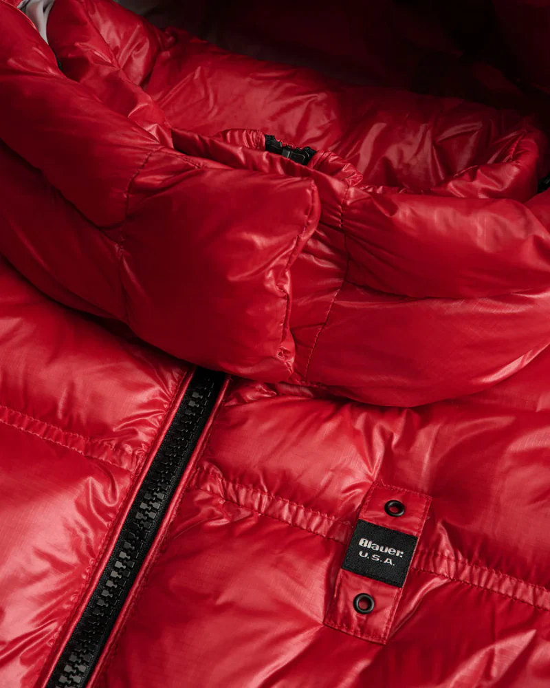 Giubbino micro rip "Gloria" Blauer rosso - Image 3