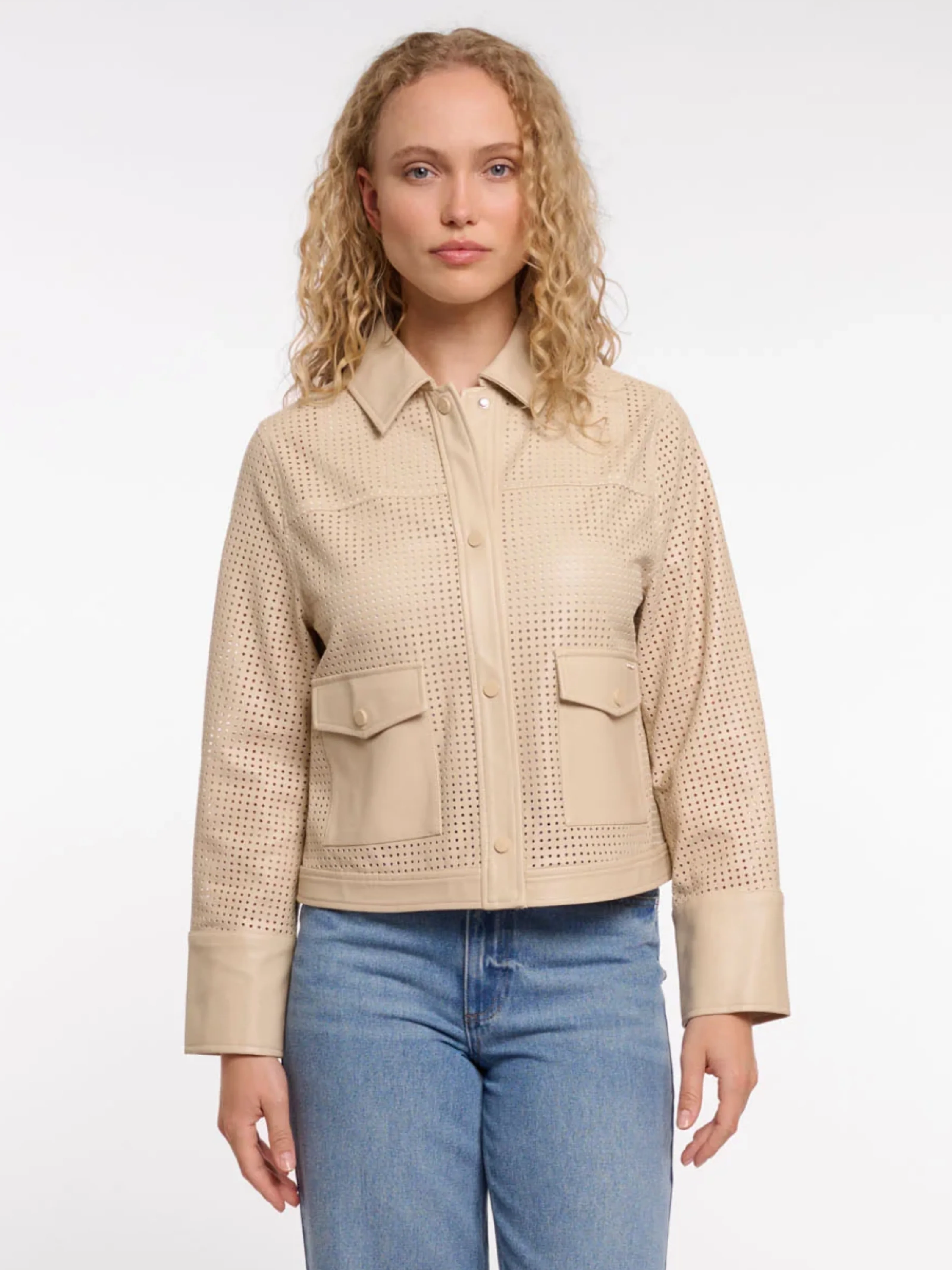 Giubbino "Nandi" Rino & Pelle beige