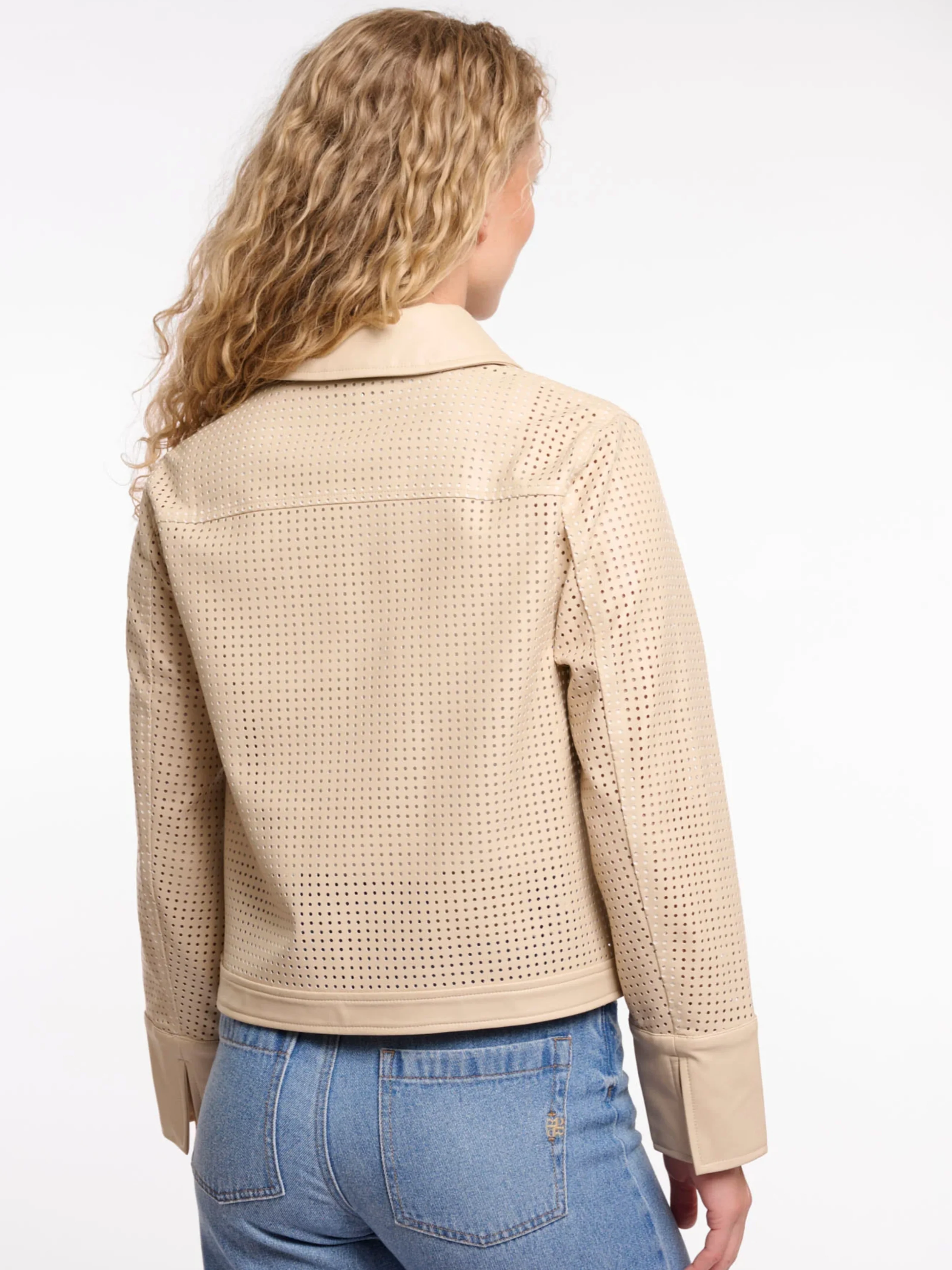 Giubbino "Nandi" Rino & Pelle beige - Image 2