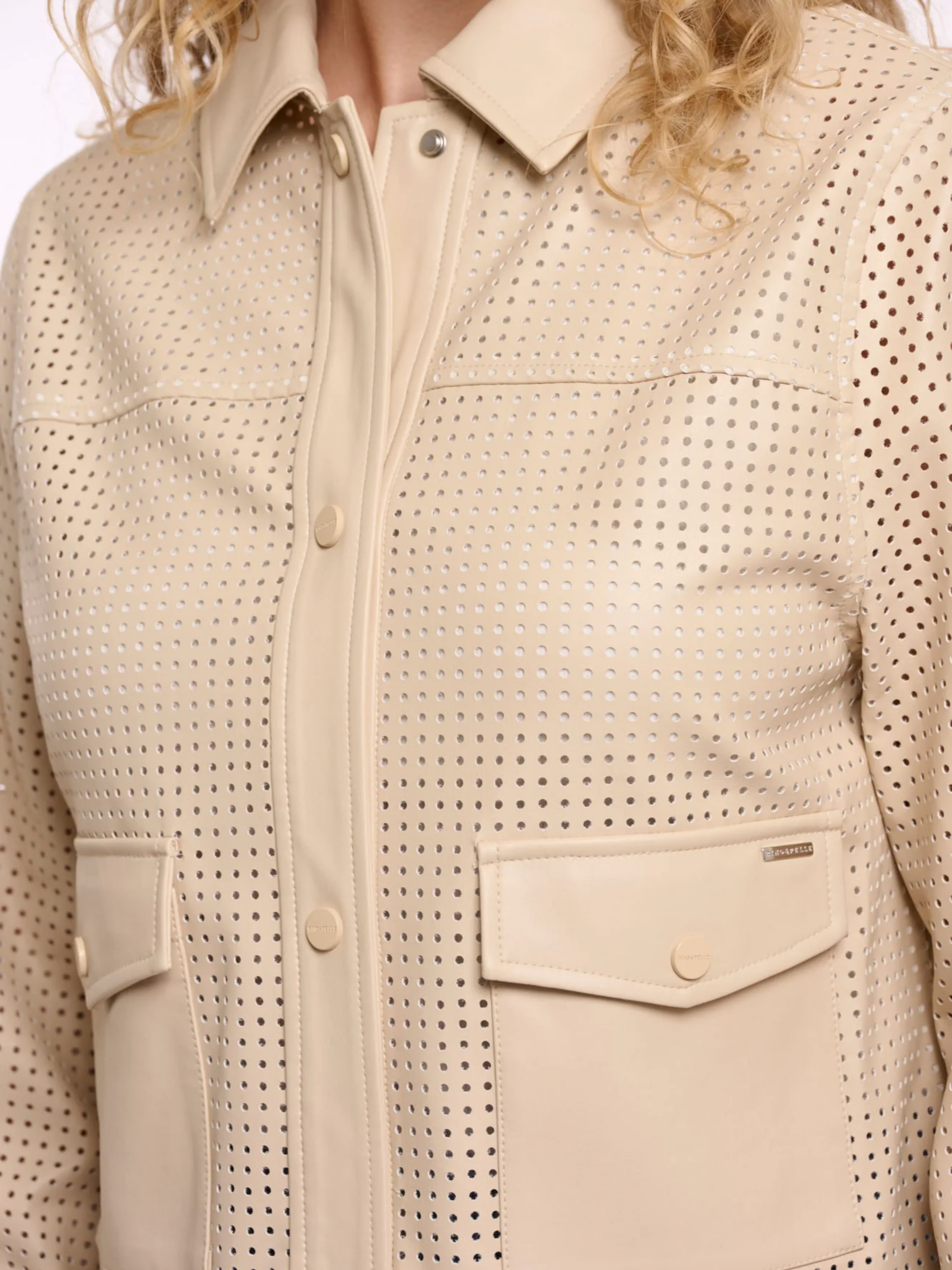 Giubbino "Nandi" Rino & Pelle beige - Image 3