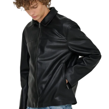 Giubbino Only & Sons nero in ecopelle - Image 5