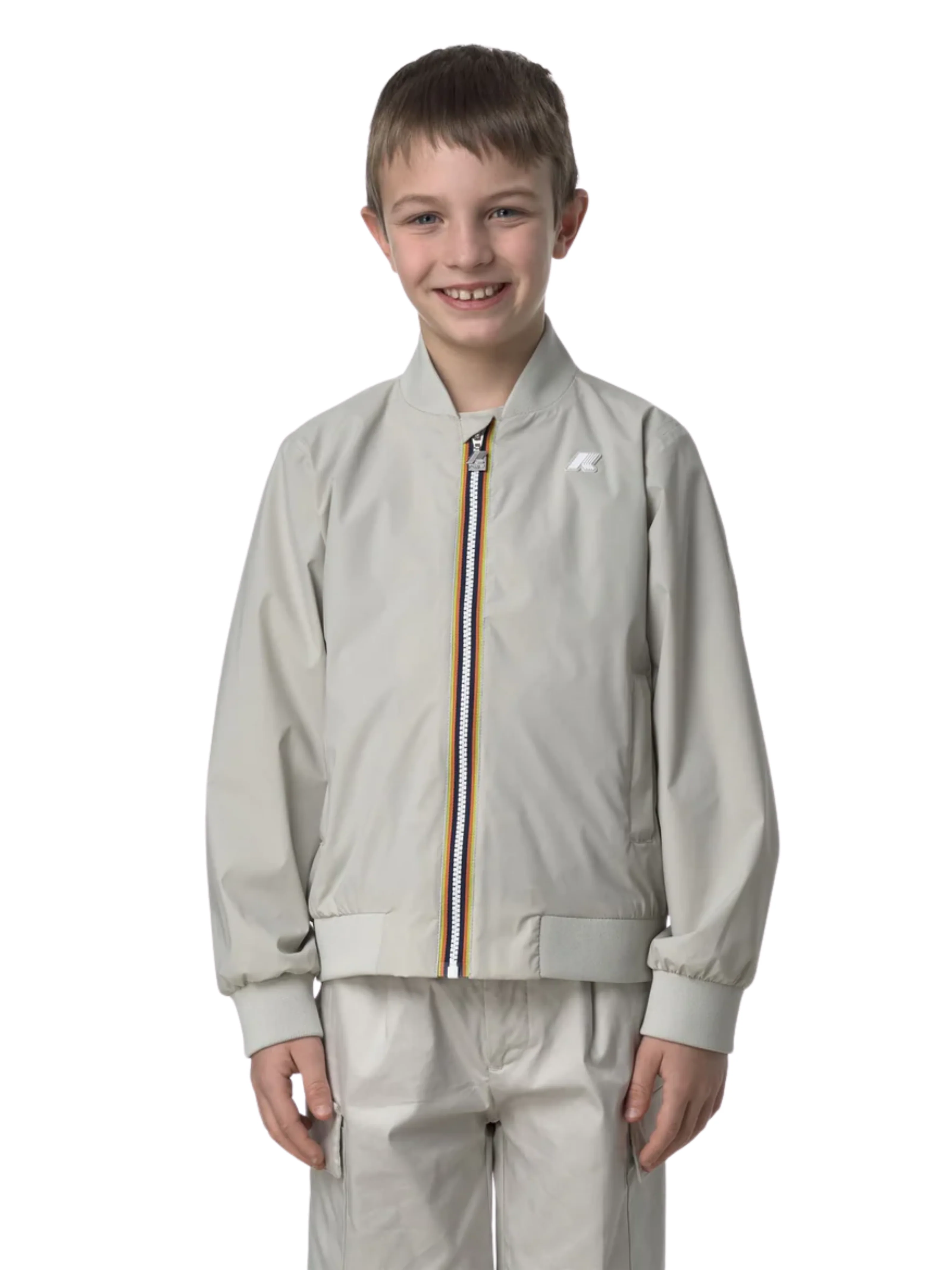 Giubbino "P. Aorelian Stretch Nylon Jersey" K-Way beige - Image 2