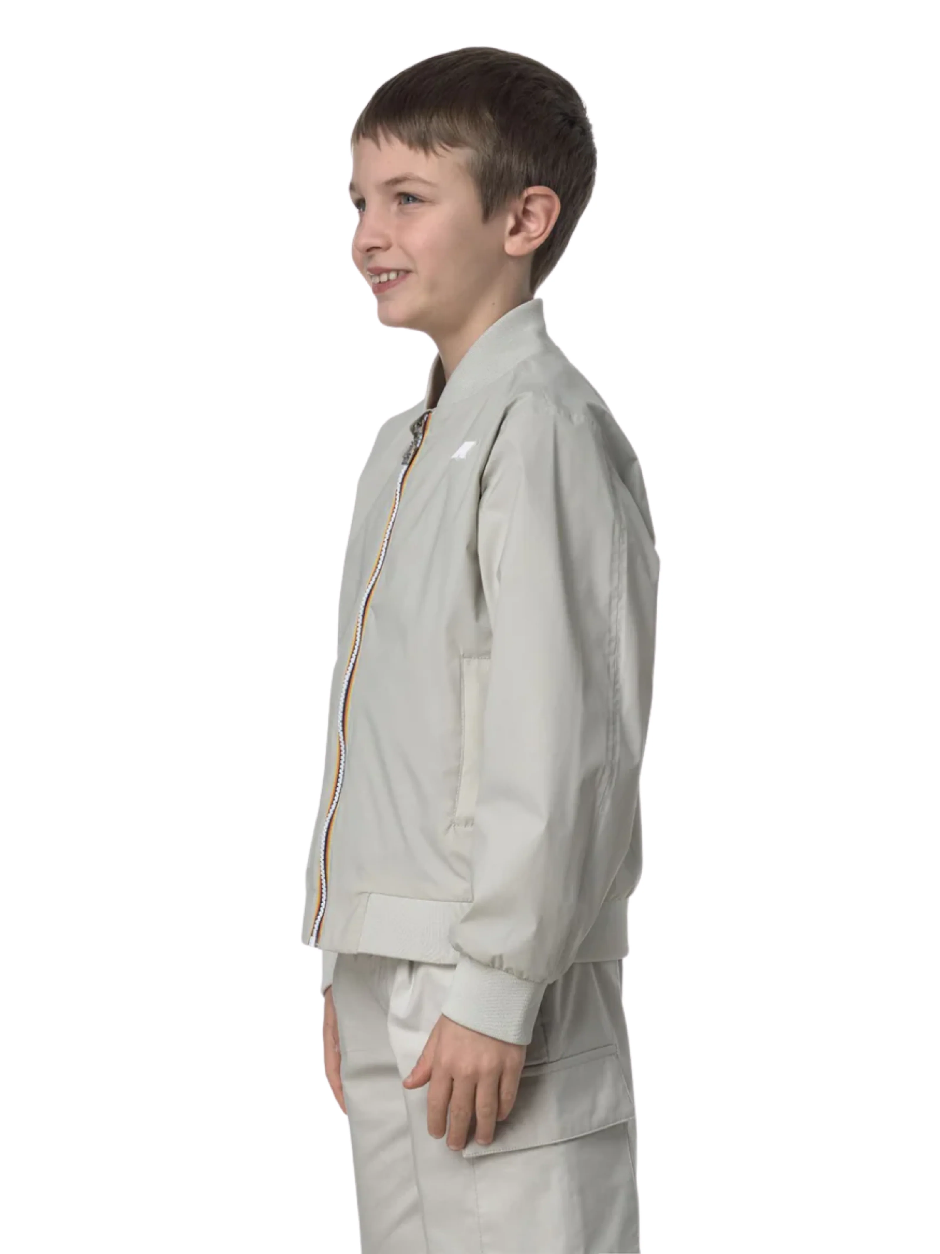 Giubbino "P. Aorelian Stretch Nylon Jersey" K-Way beige - Image 4