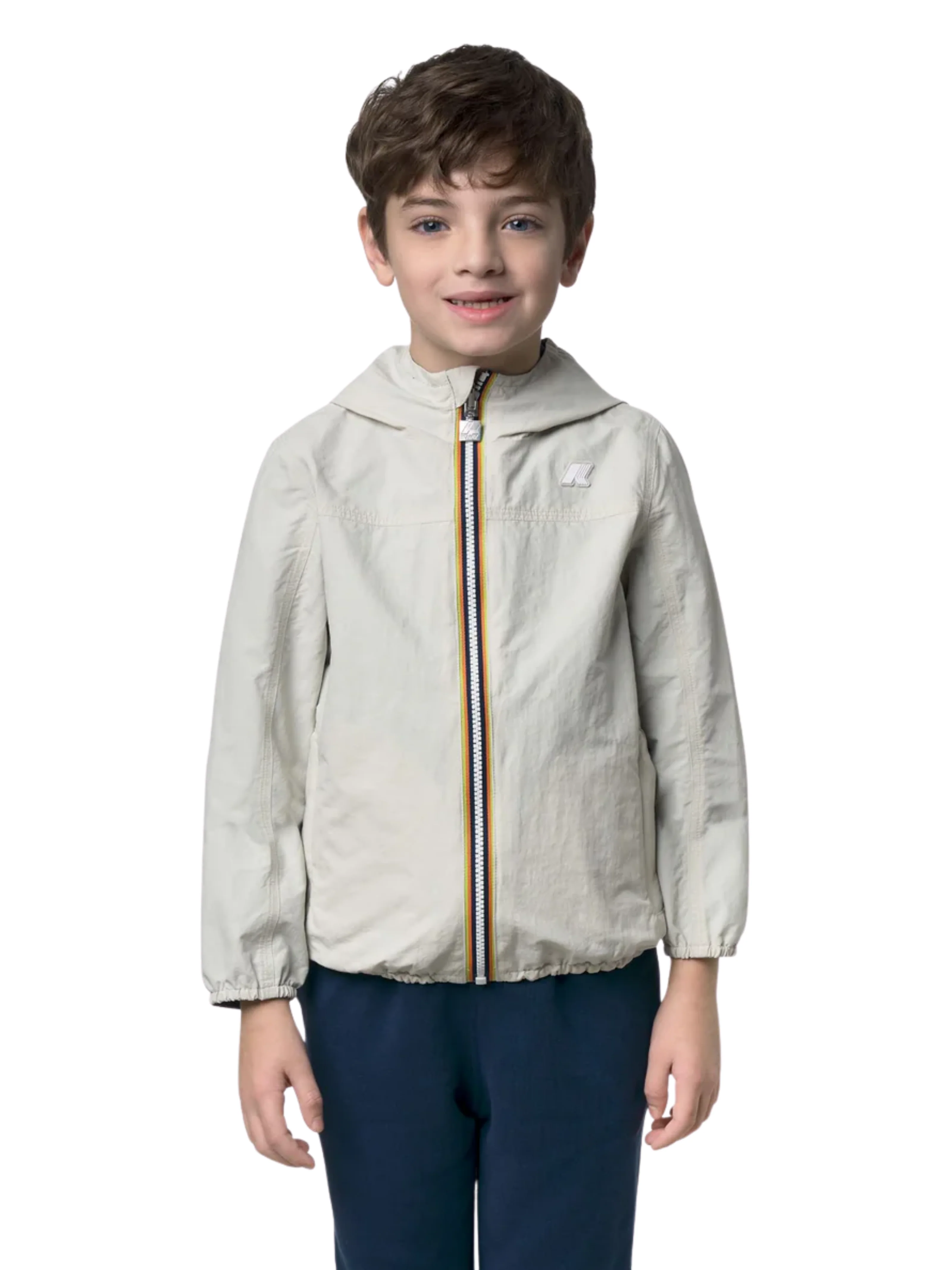Giubbino "P. Jake Cotton Reversibile" K-Way beige - Image 4