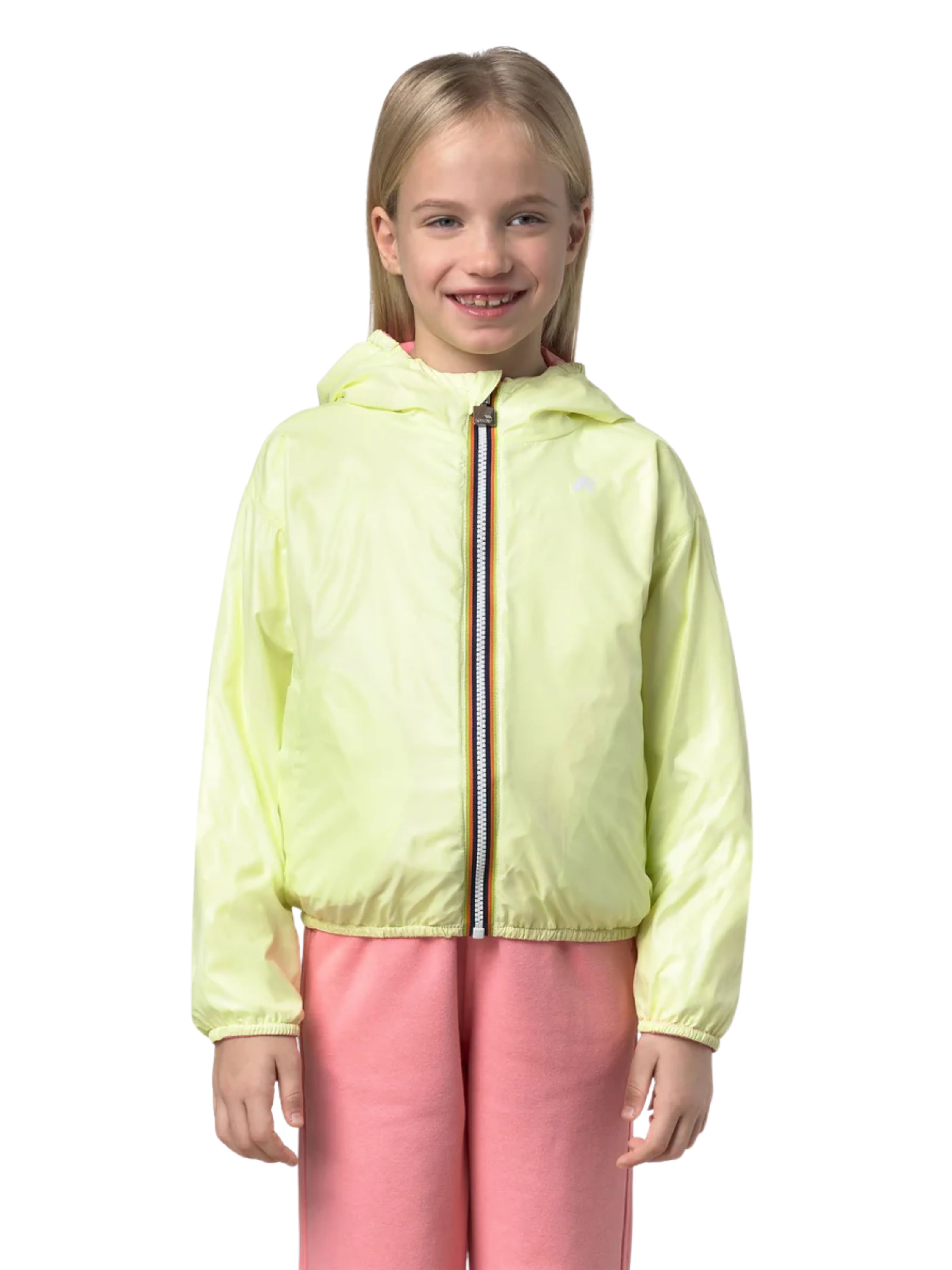 Giubbino "P. Laurette Plus.2 Reversibile" K-Way rosa - Image 4