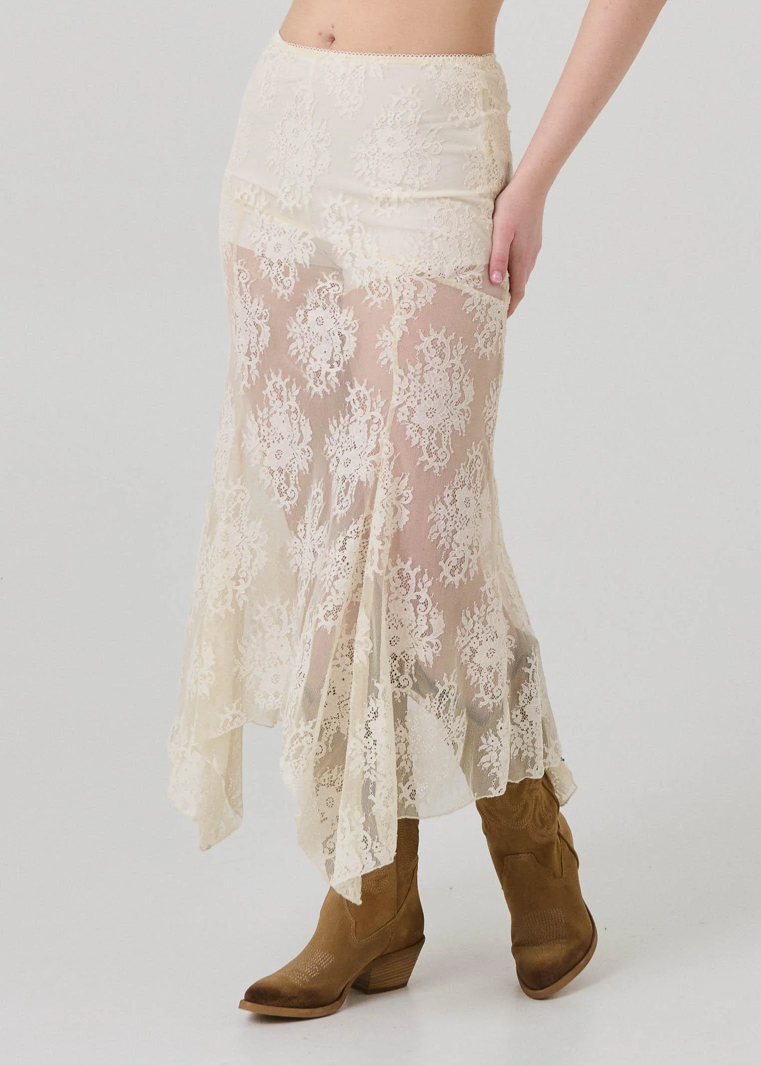 Gonna in pizzo Vicolo bianco - Image 2