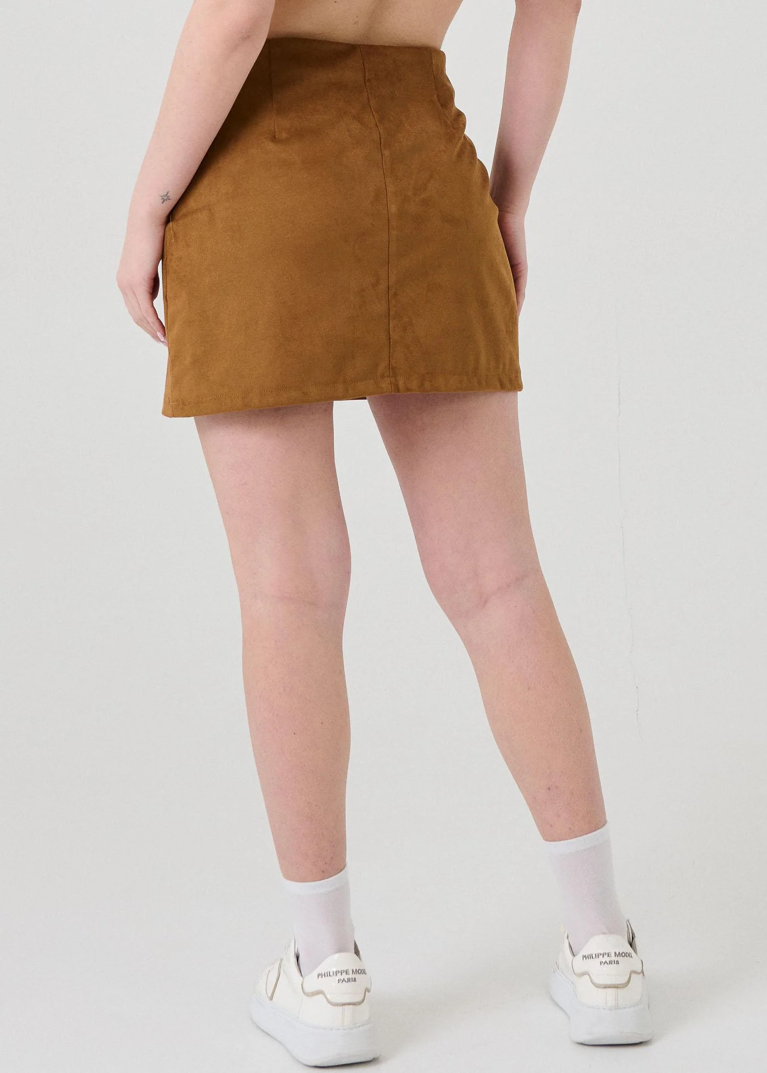 Gonna in suede Haveone tabacco - Image 3