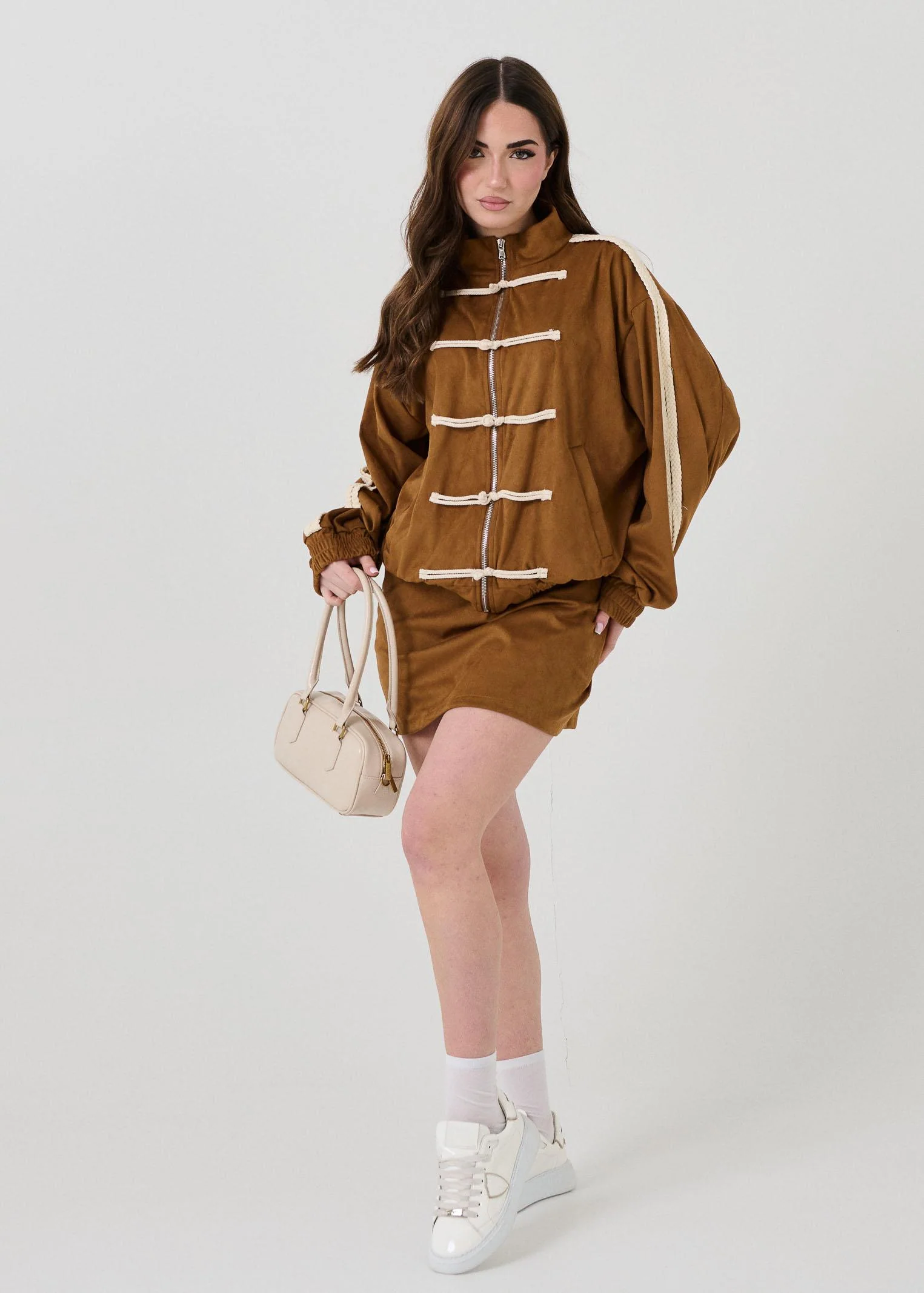 Gonna in suede Haveone tabacco - Image 4