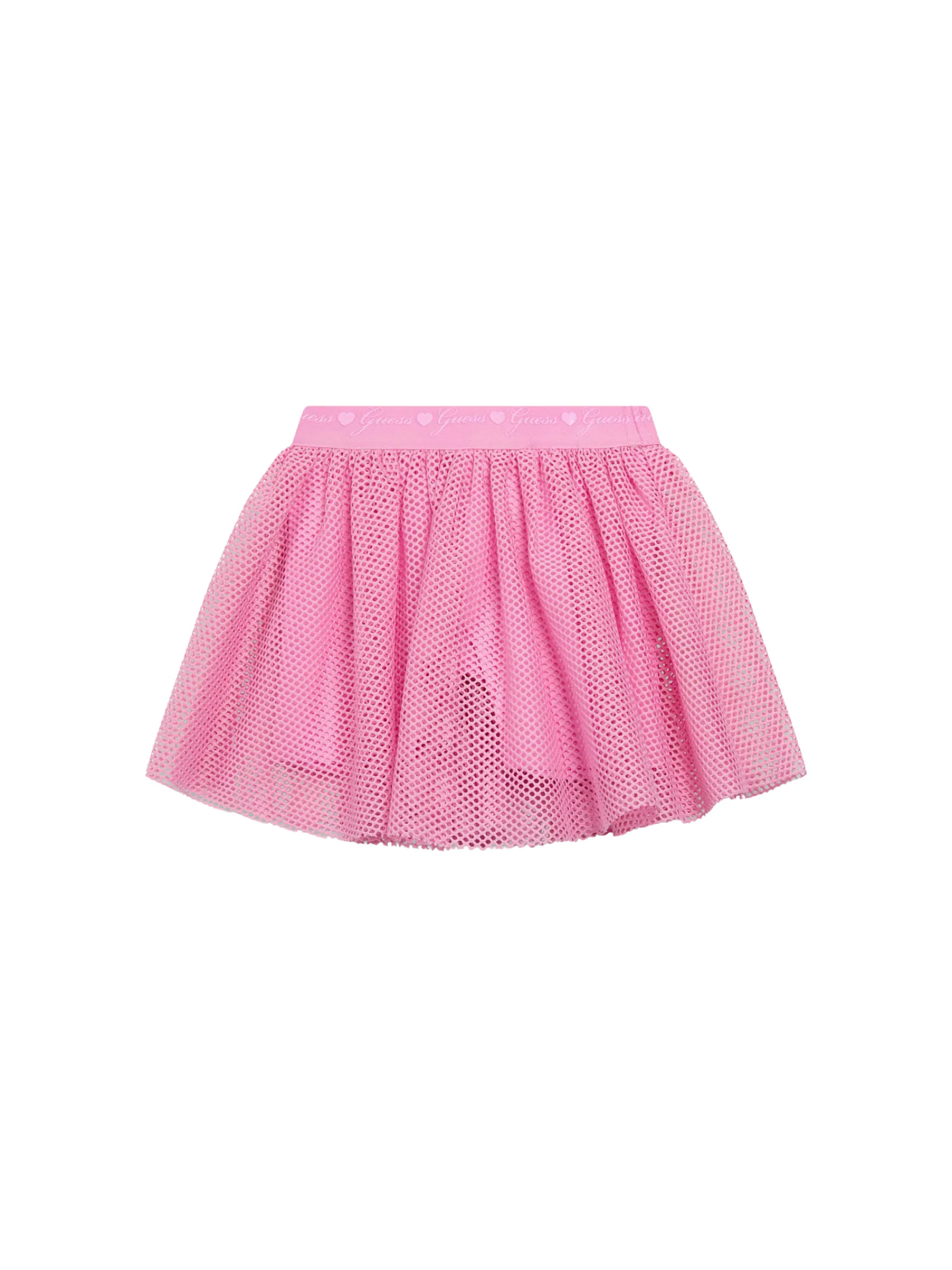 Gonna in tulle Guess rosa con strato in rete - Image 2