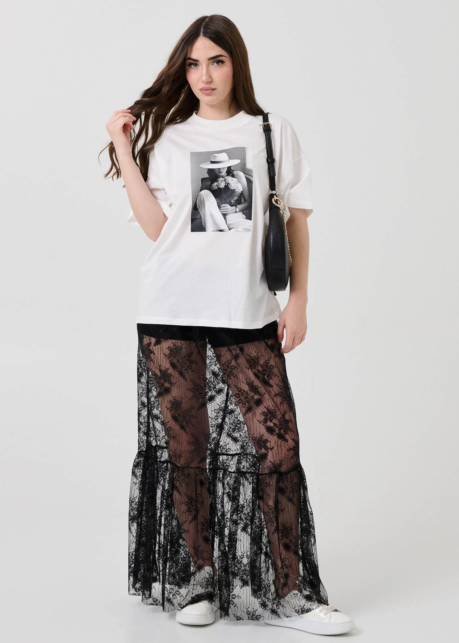 Gonna lunga in pizzo Armoire nera - Image 5