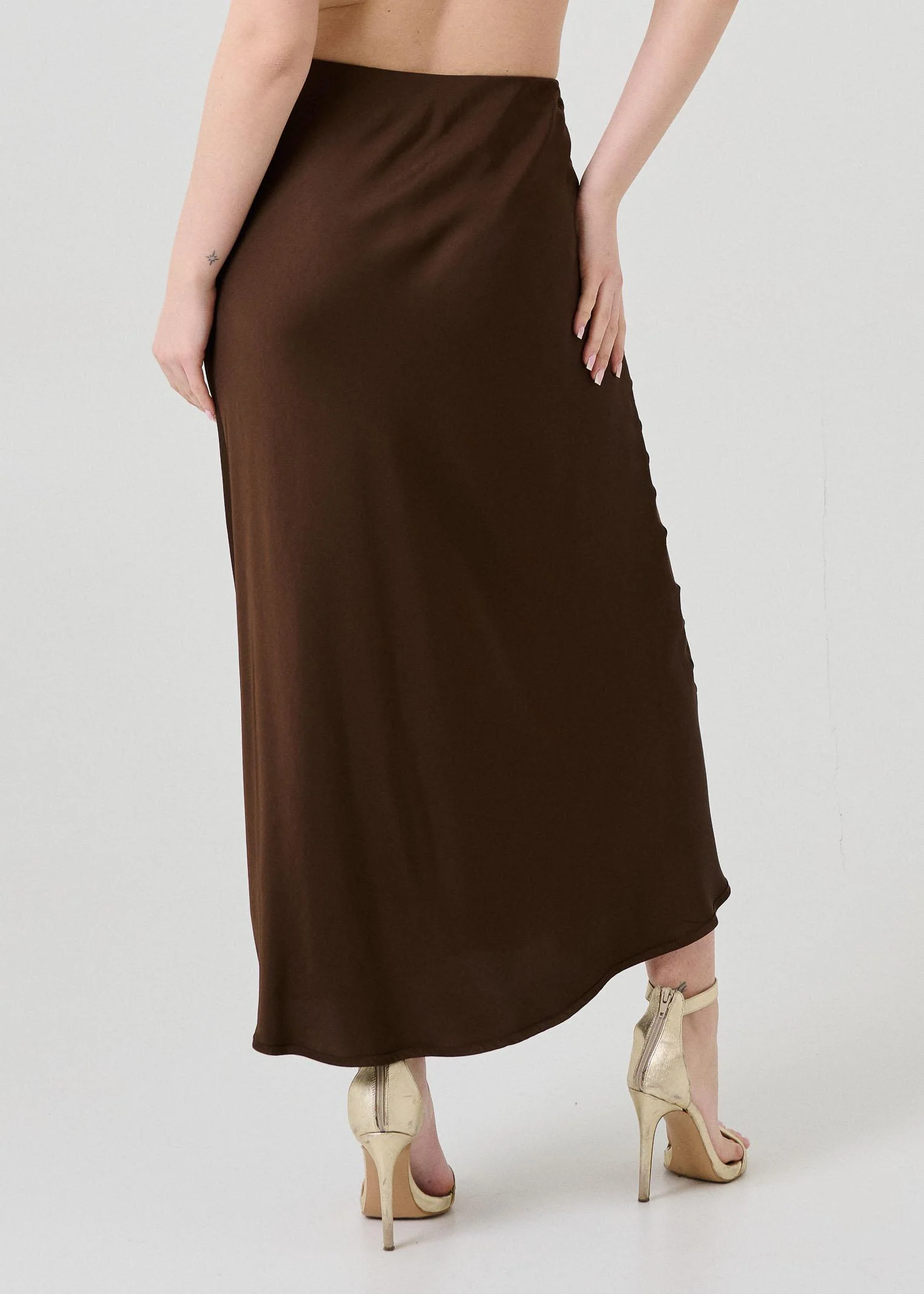 Gonna midi Armoire beige marrone - Image 3