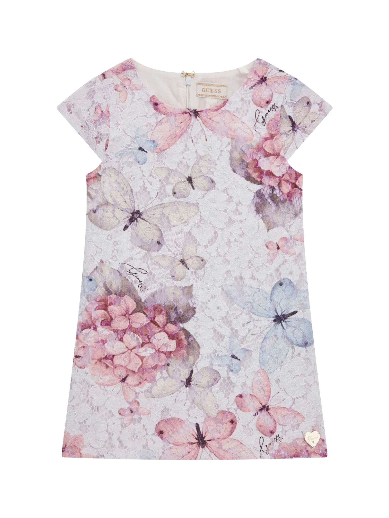 Abito Guess bianco con stampa floreale