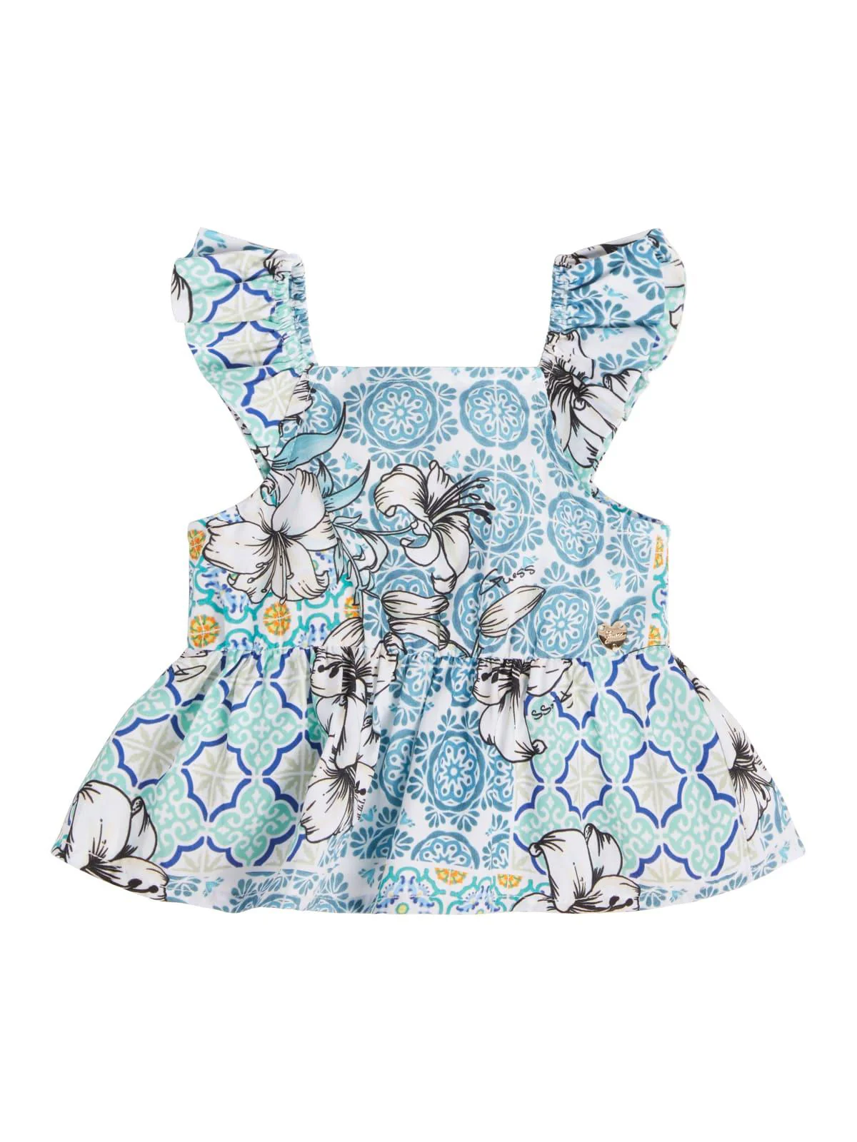 Blusa a fantasia maiolica