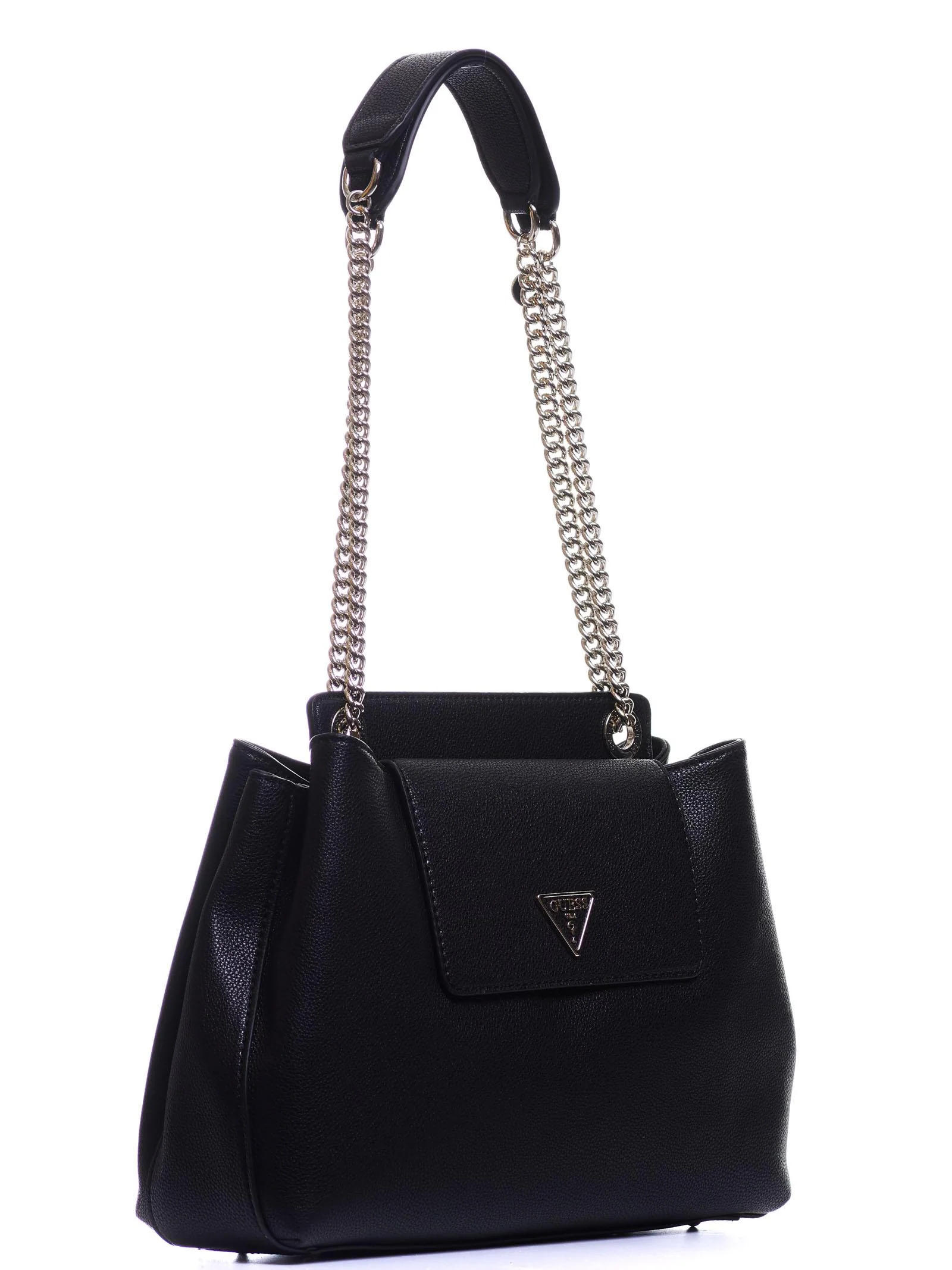 Borsa nera con stemma metallico - Image 2