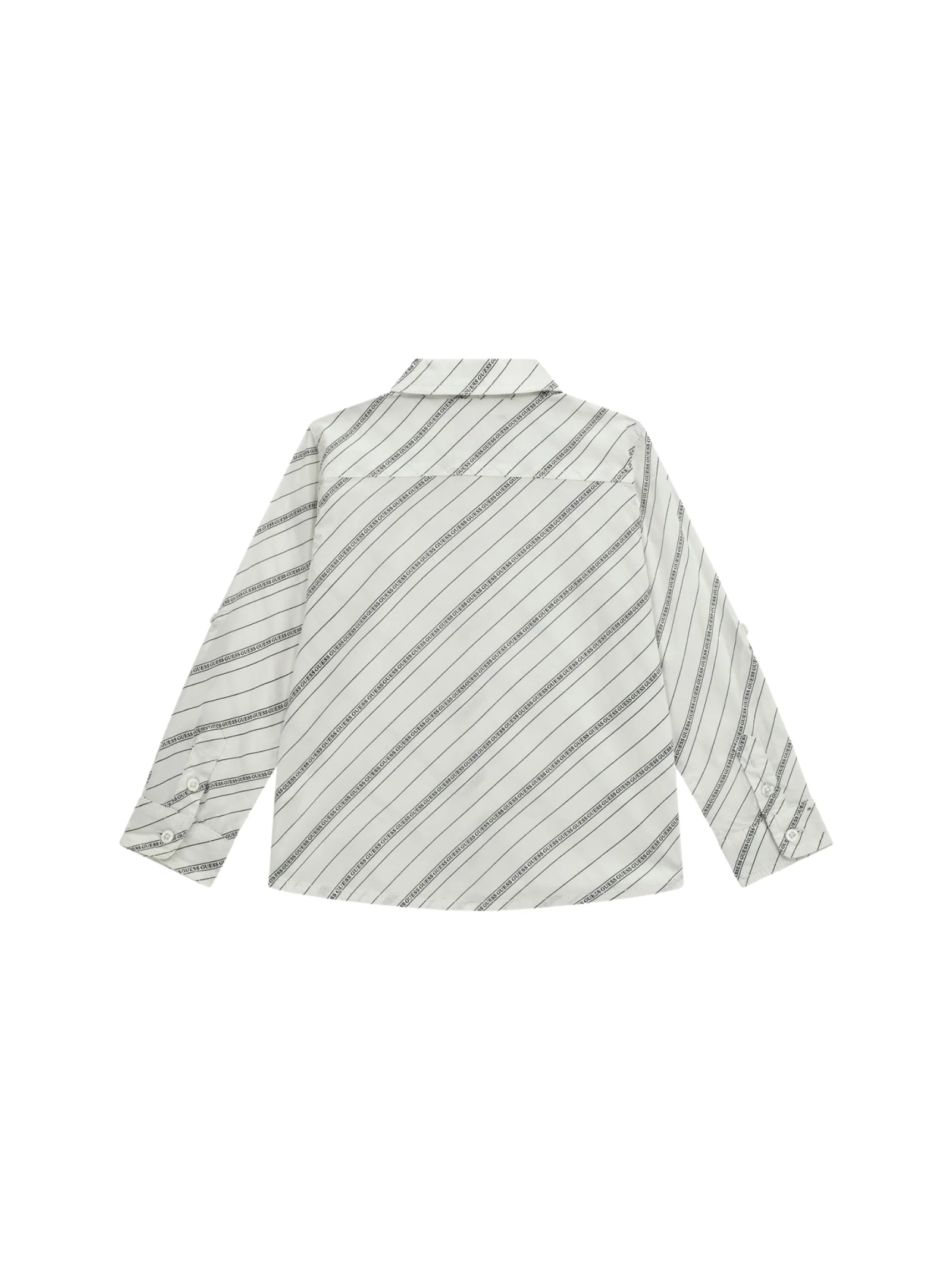 Camicia Guess bianca a righe sottili - Image 2