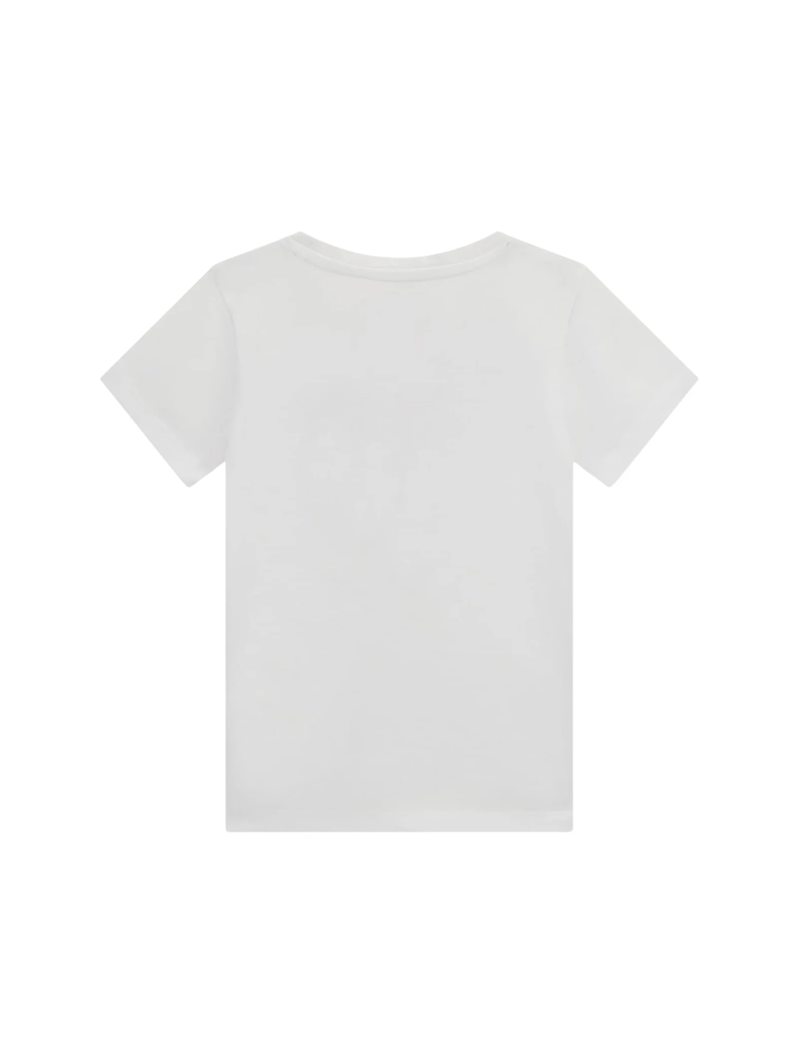 T-shirt Guess bianca con logo triangolare decorato - Image 2