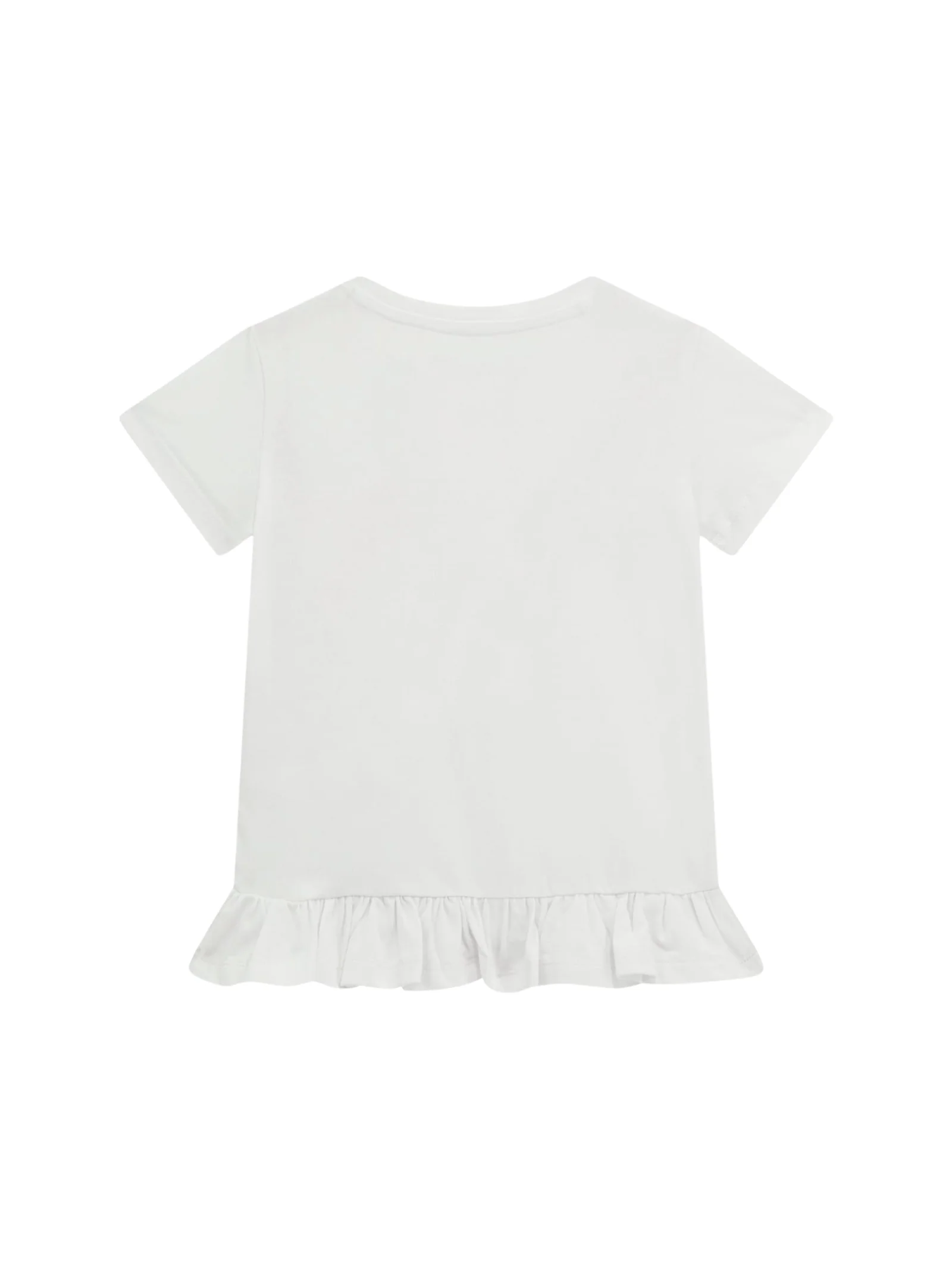 T-Shirt Guess bianca con stella in paillettes - Image 2