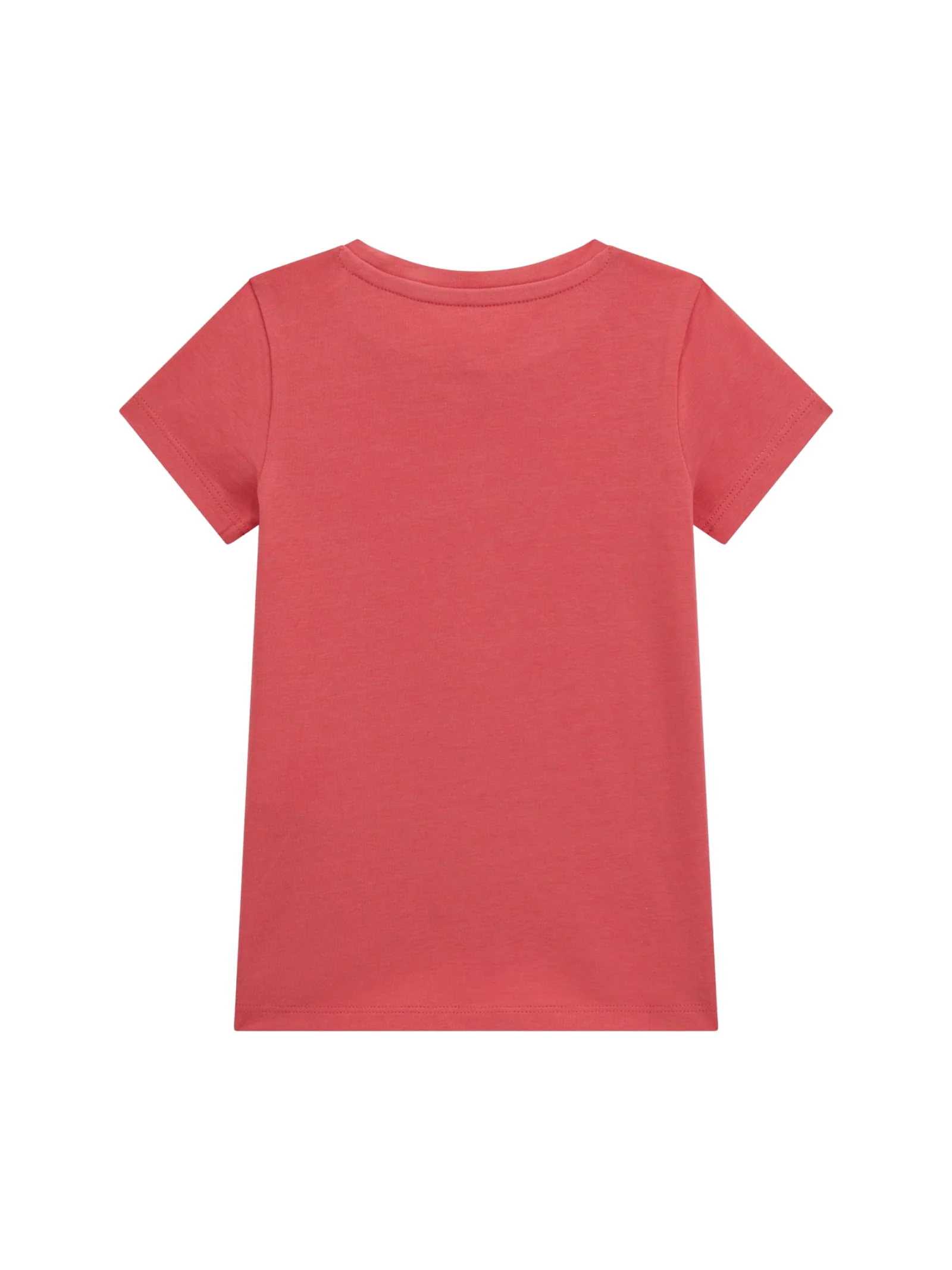 T-shirt Guess rosa con logo triangolare decorato - Image 2