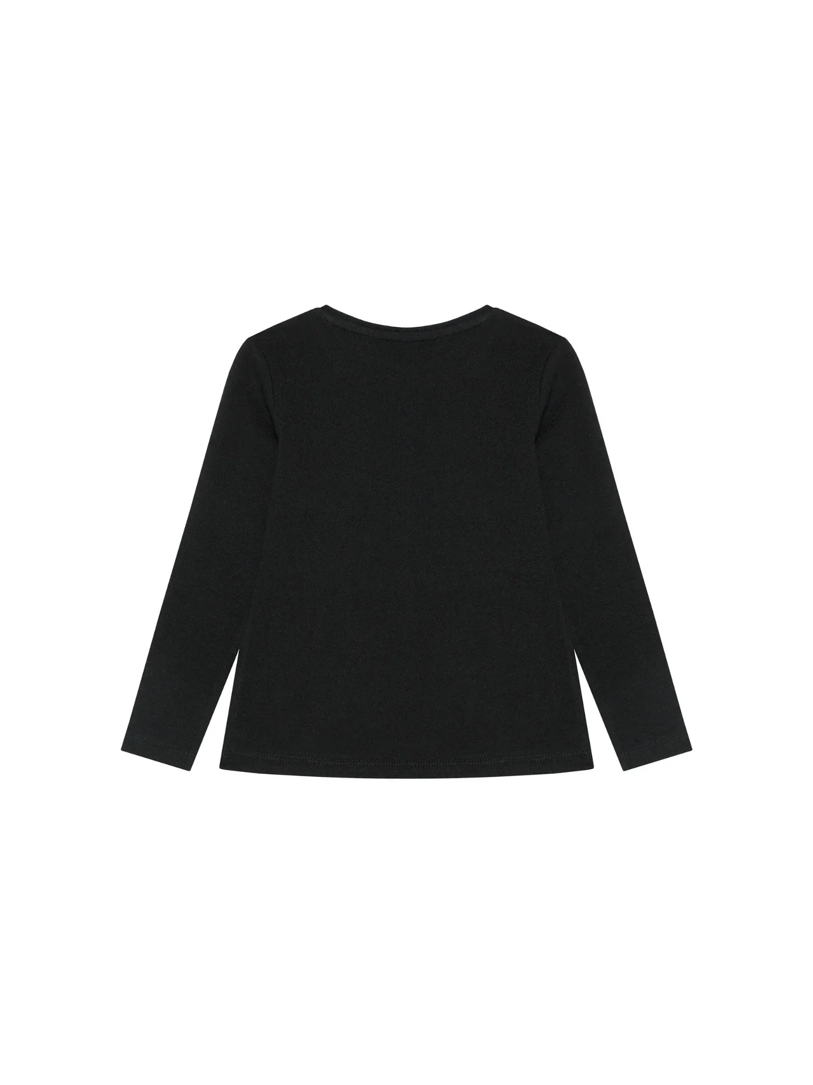 T-shirt nera stampa logo - Image 2