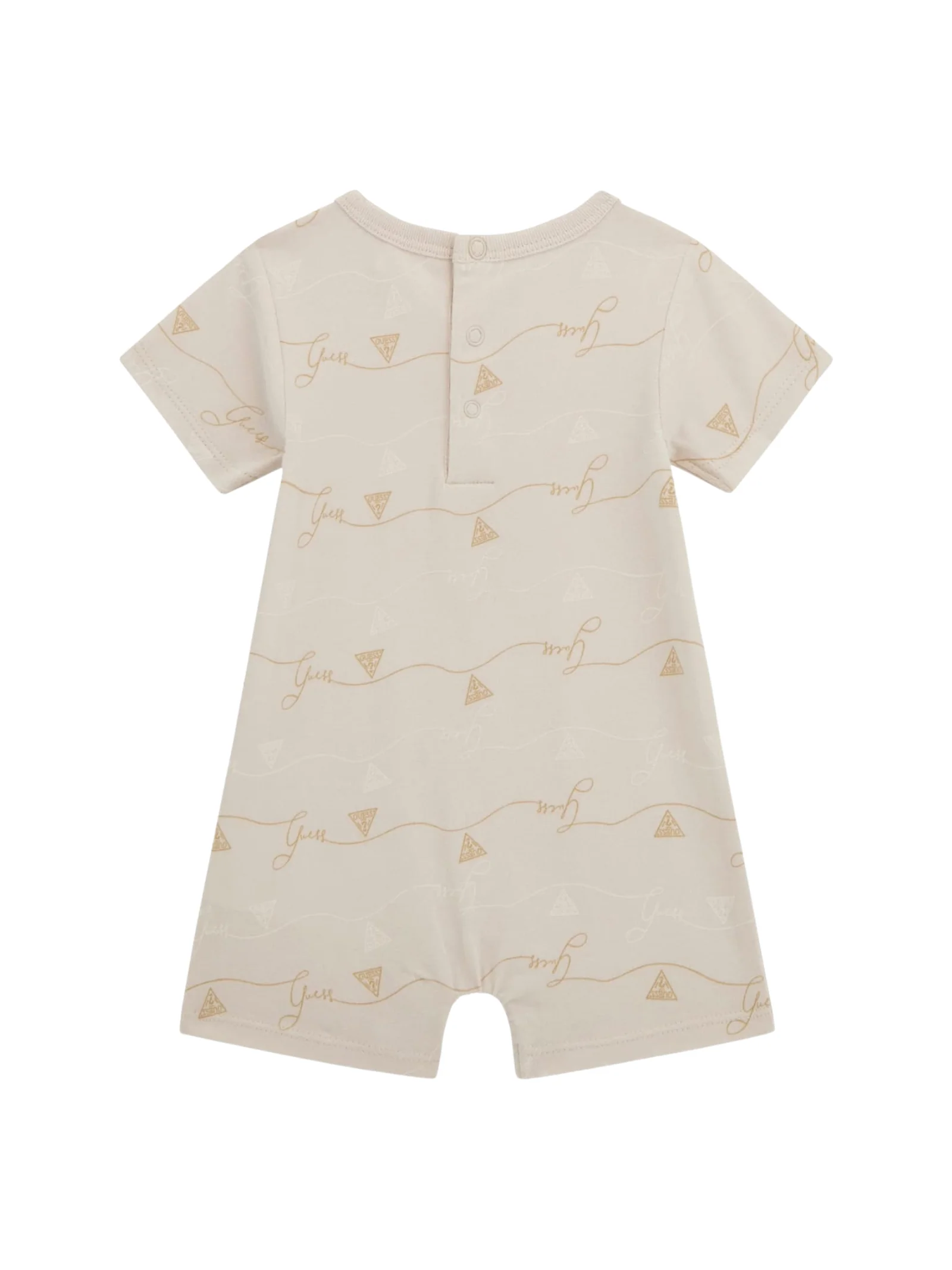 Tutina Guess beige stampa all over con logo iconico frontale - Image 2