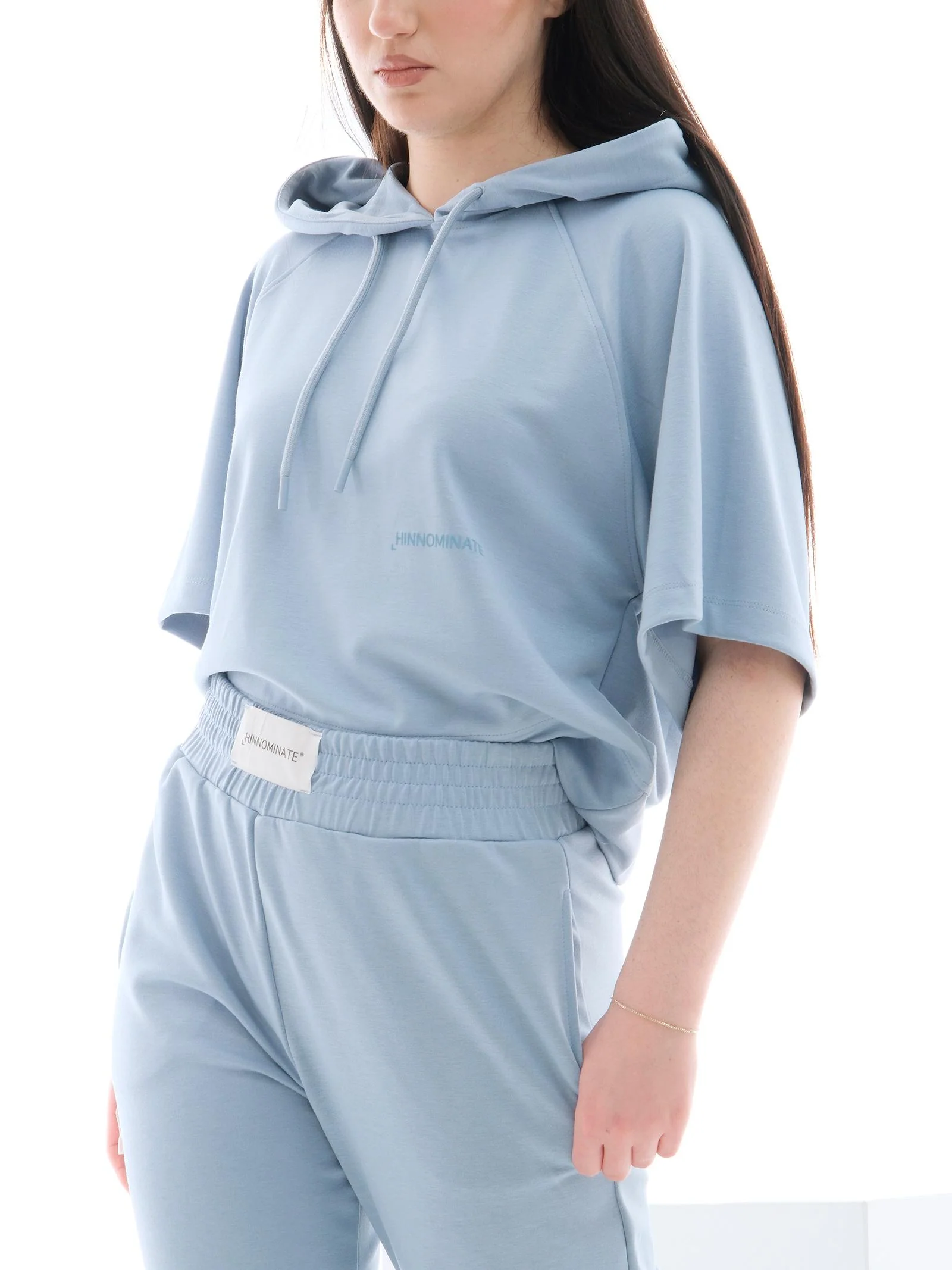 Pantalone in tuta Hinnominate azzurro a palazzo - Image 2