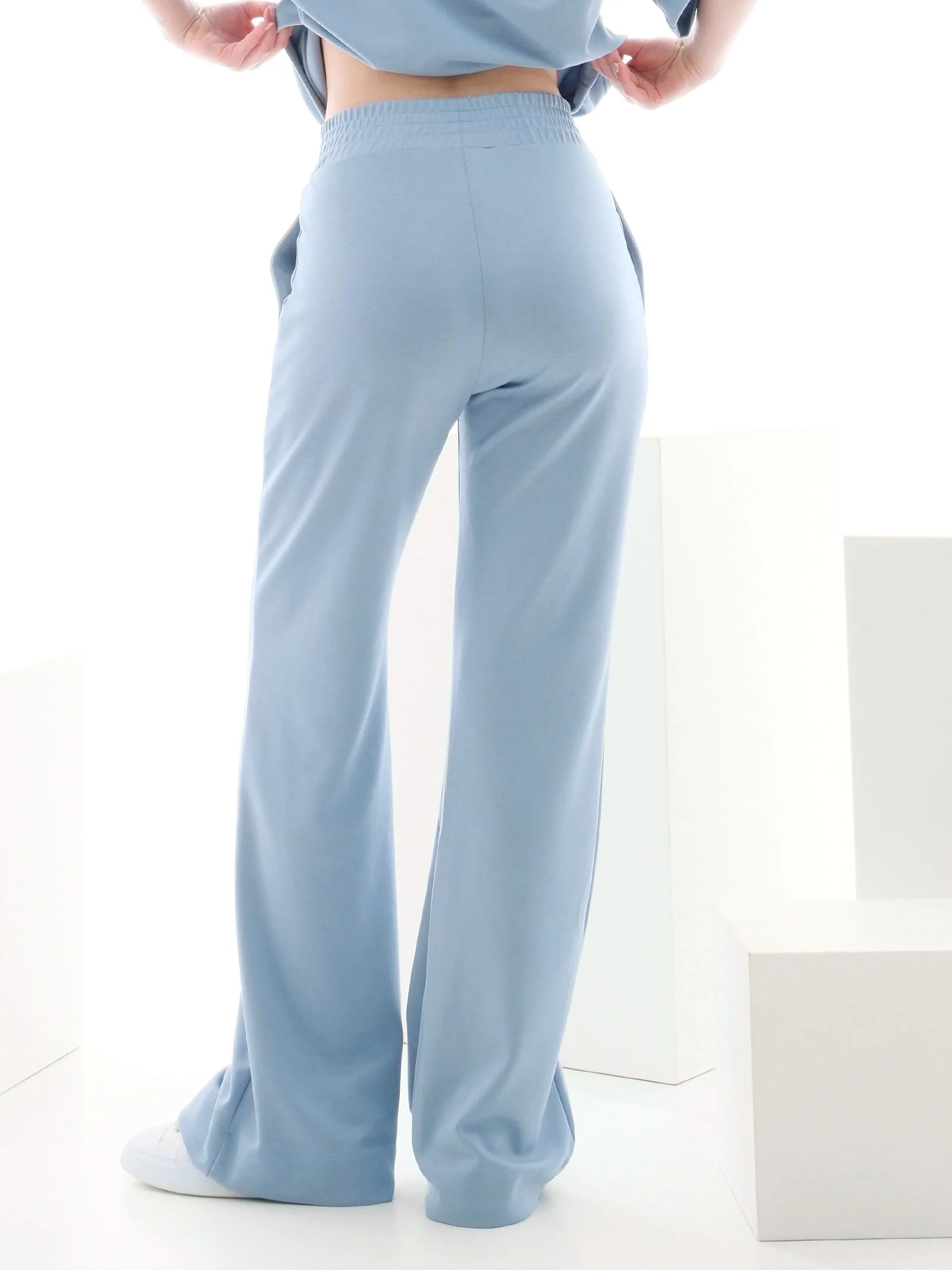 Pantalone in tuta Hinnominate azzurro a palazzo - Image 3