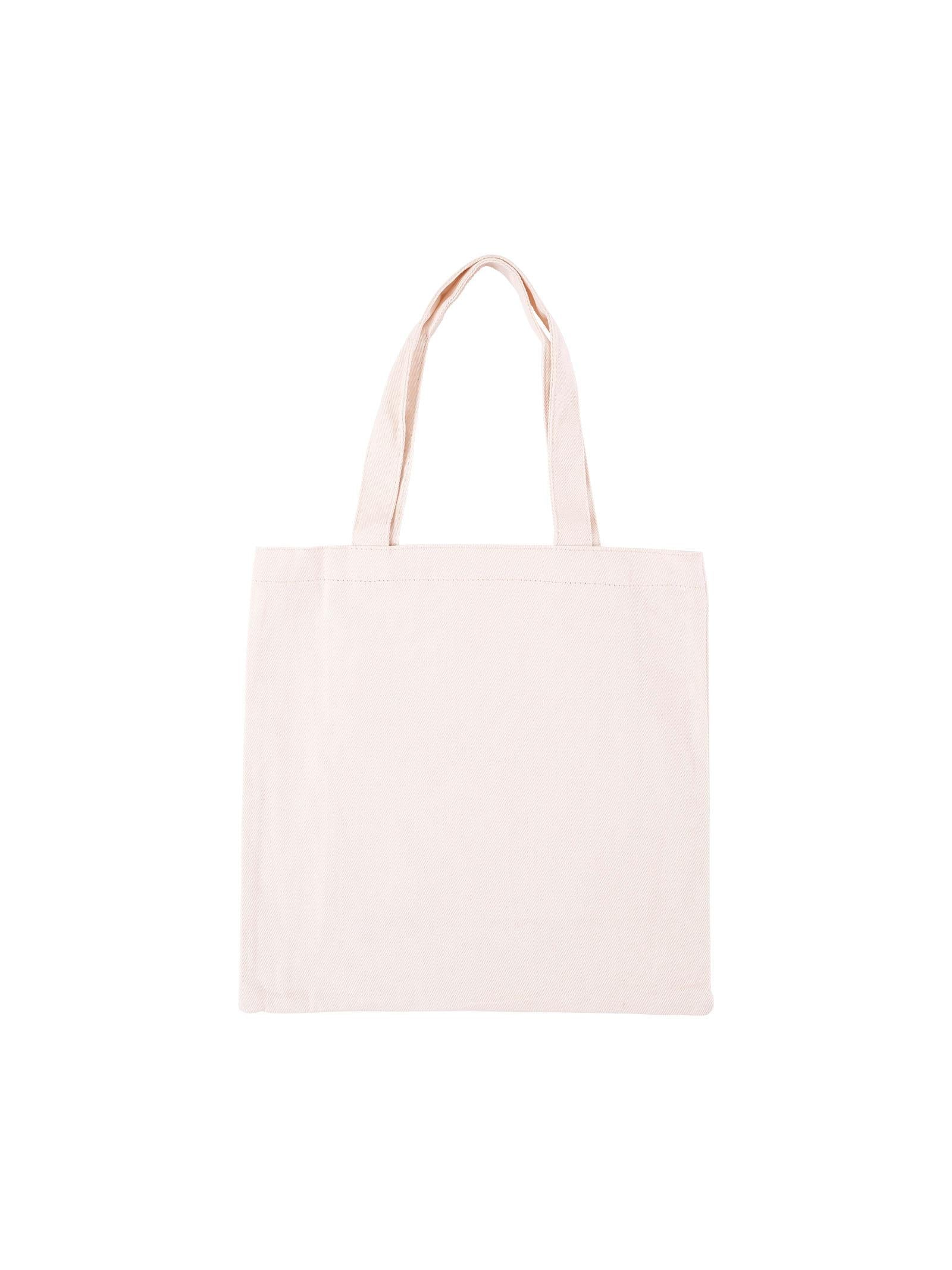 Shopper Hinnominate panna con logo stampato frontale - Image 2