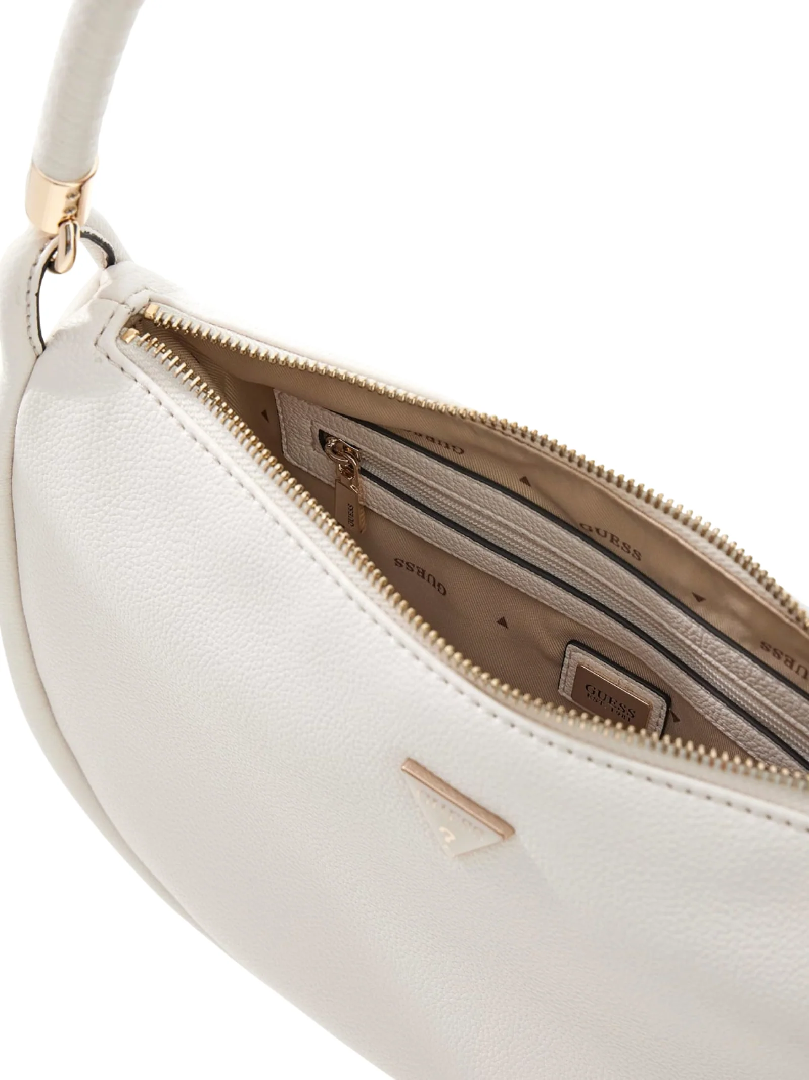 Borsa Guess bianca con dettaglio nappina - Image 3