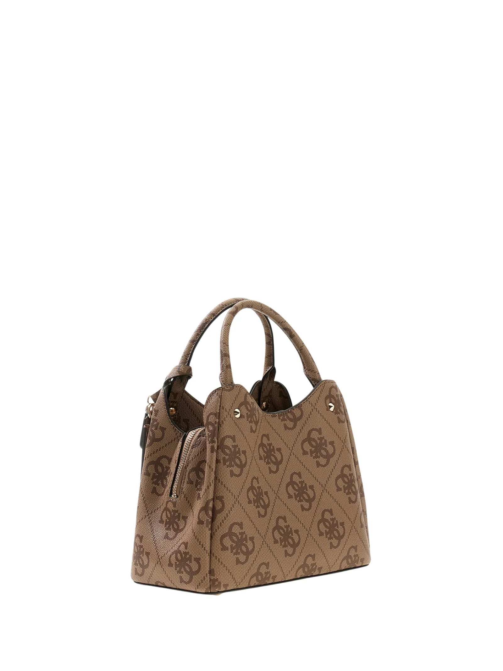 Borsa Guess marrone con logo 4G all over - Image 2
