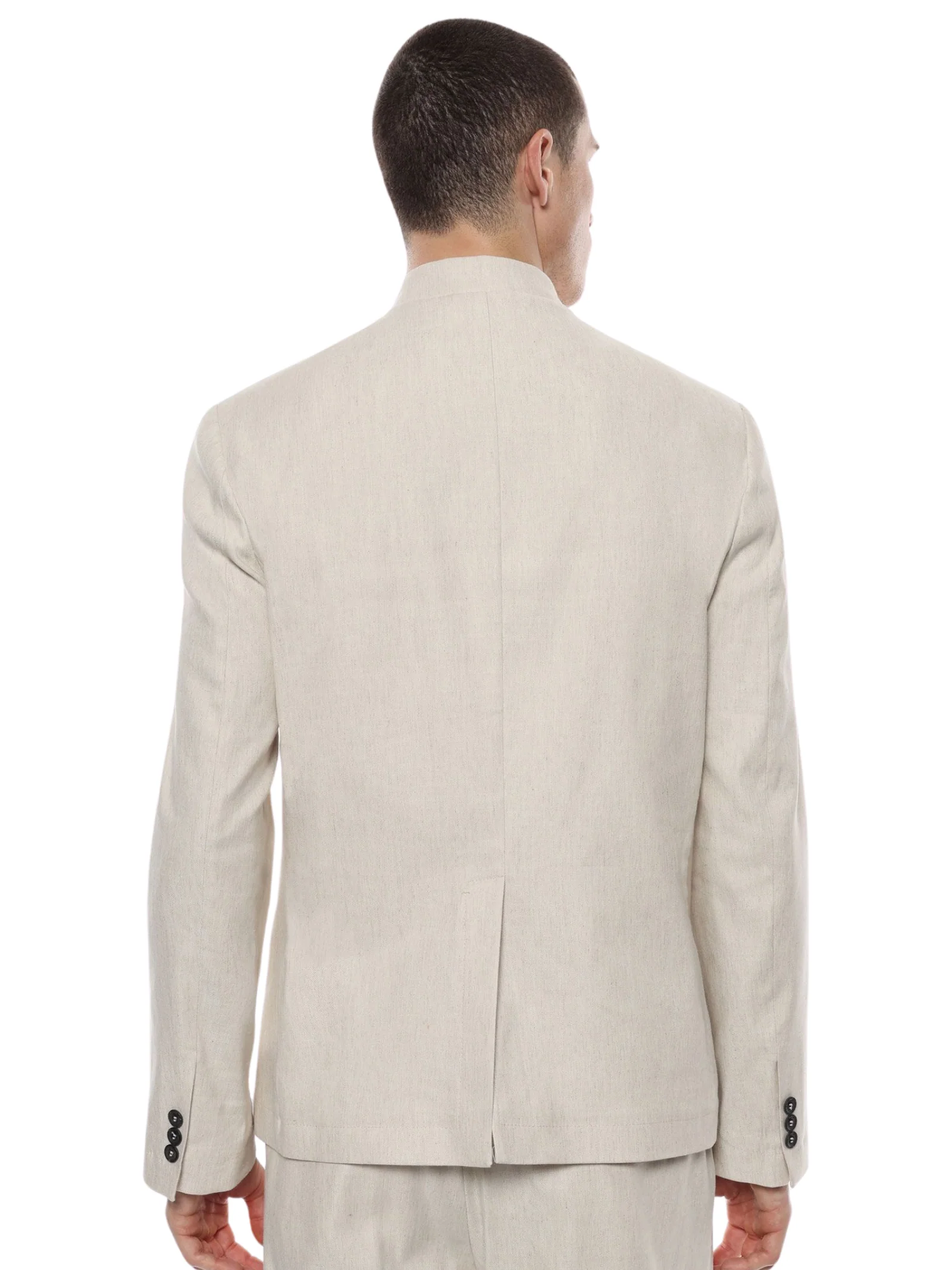Blazer con colletto mao Imperial naturale - Image 3