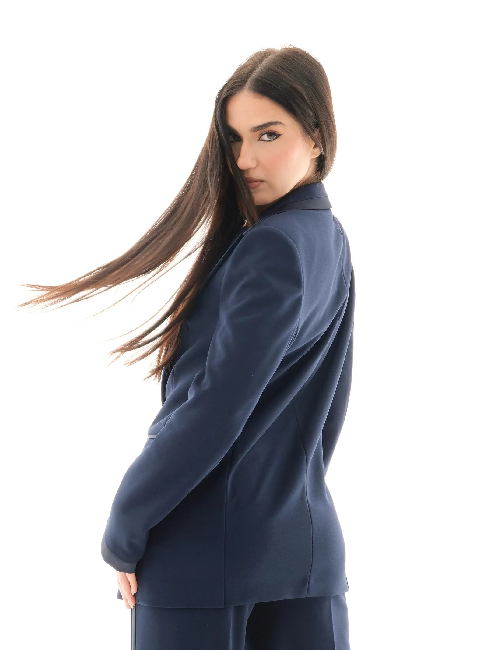 Blazer Imperial blu con chiusura catena in metallo - Image 3