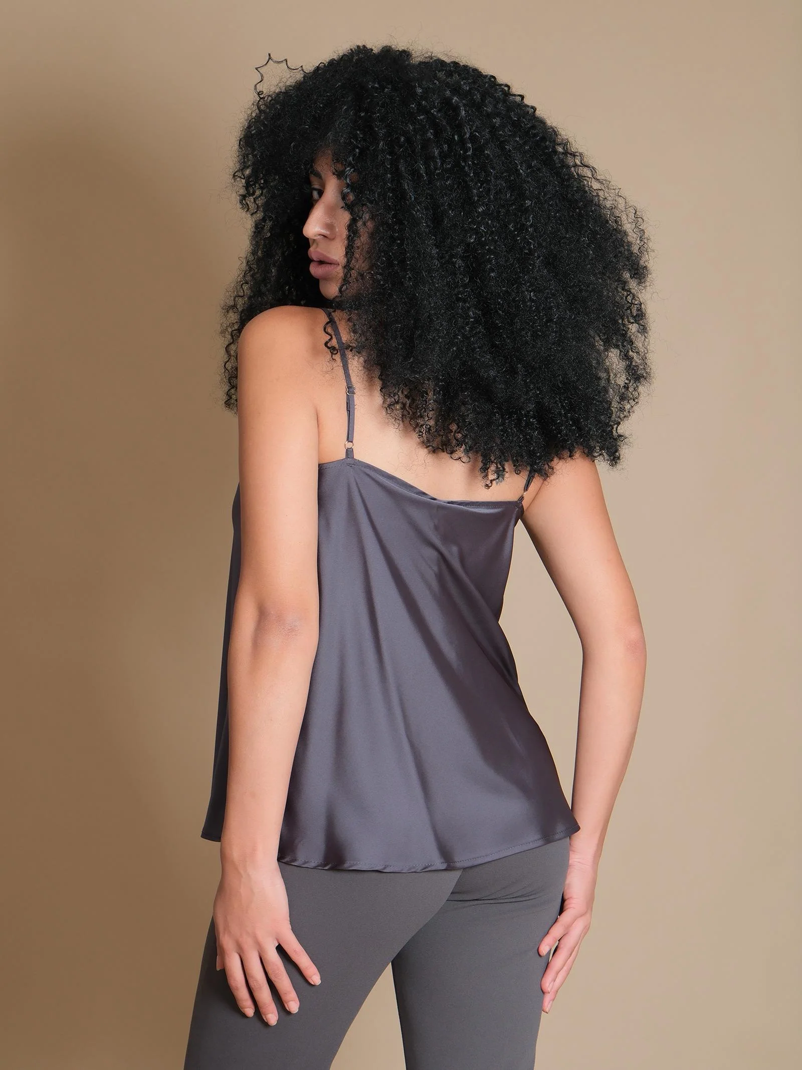 Bluse Imperial grigio piombo scollo rotondo - Image 3
