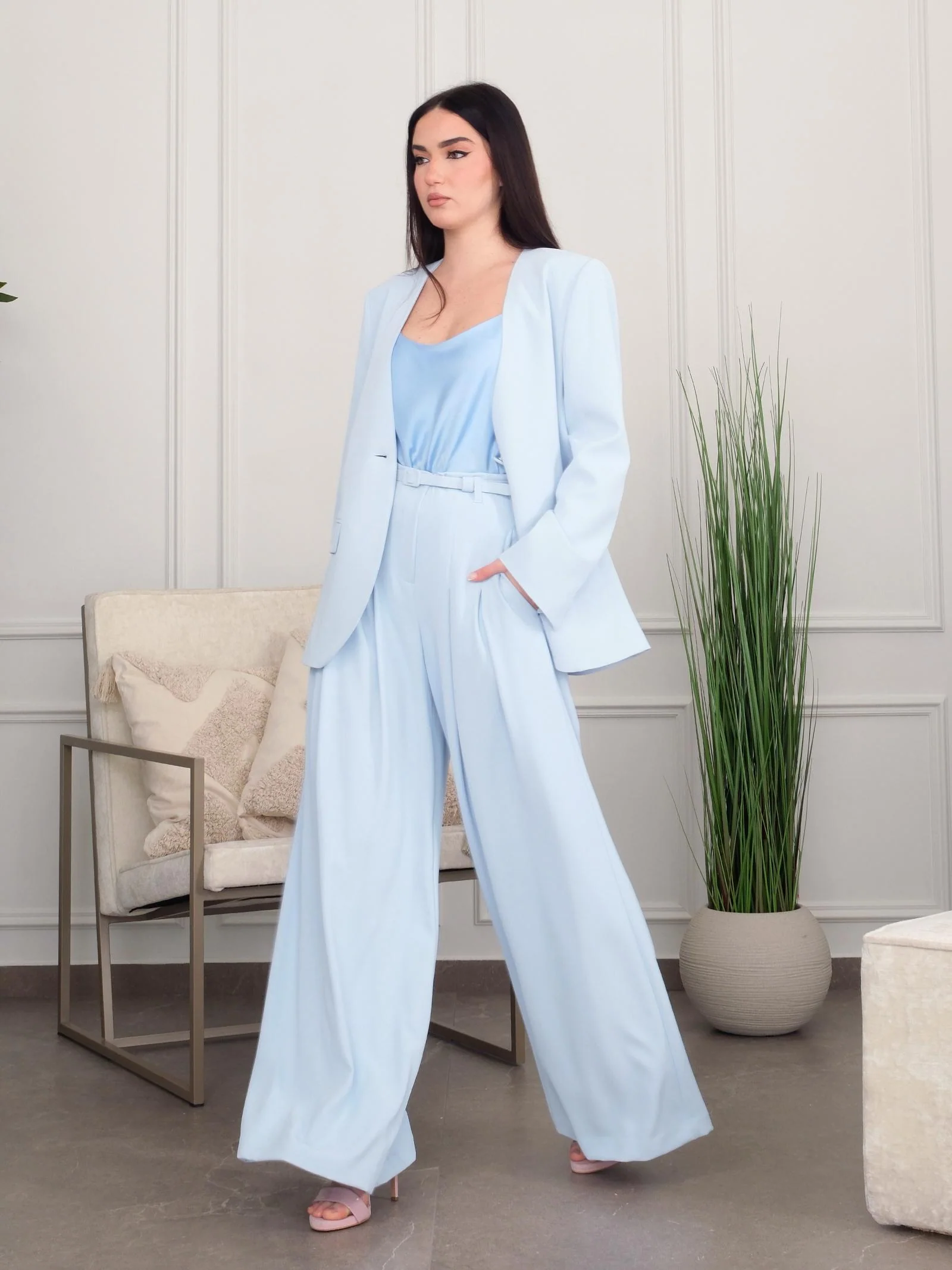 Giacca monopetto Imperial azzurro sky - Image 4