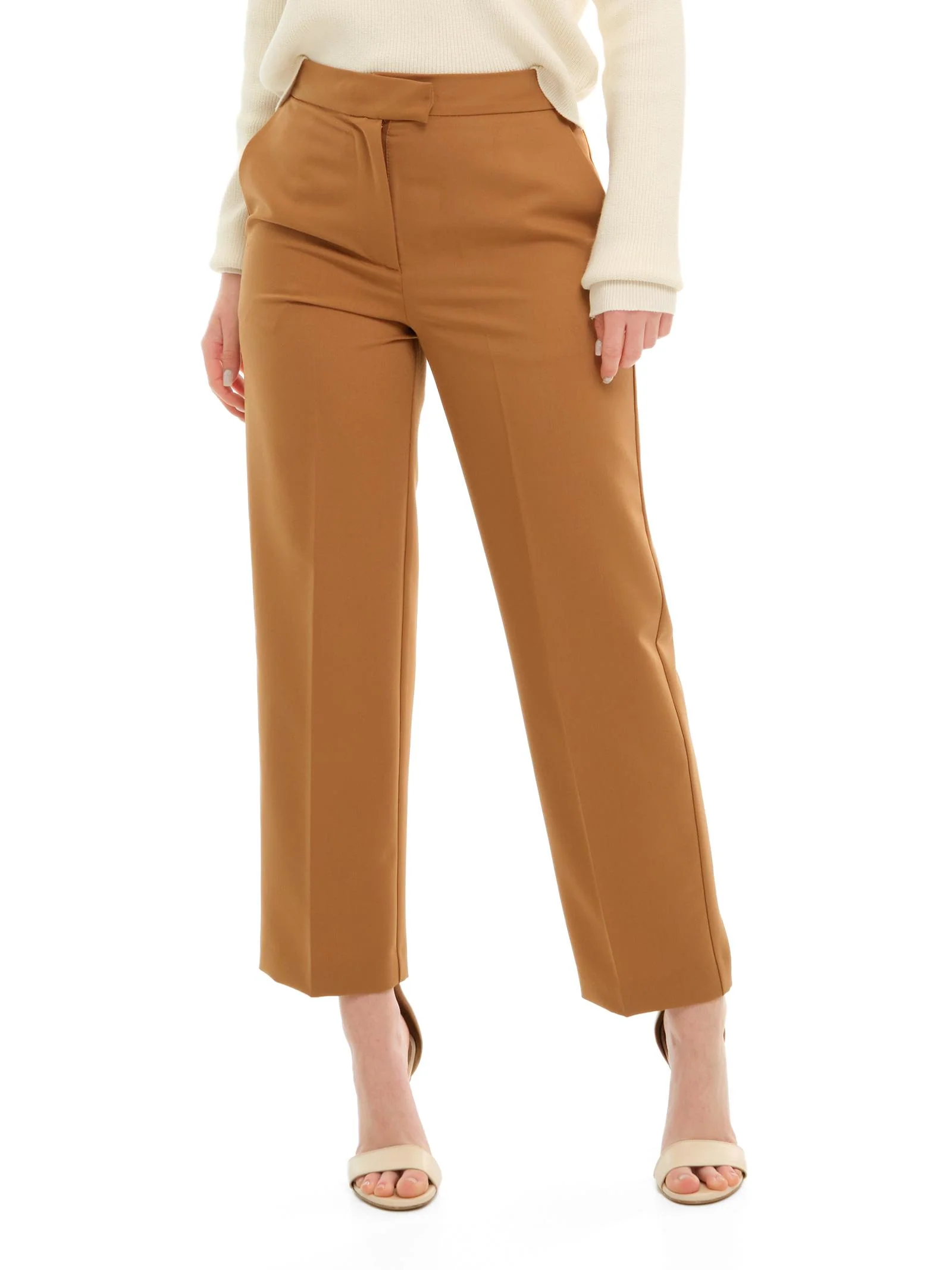 Pantalone a vita alta Imperial tabacco - Image 2