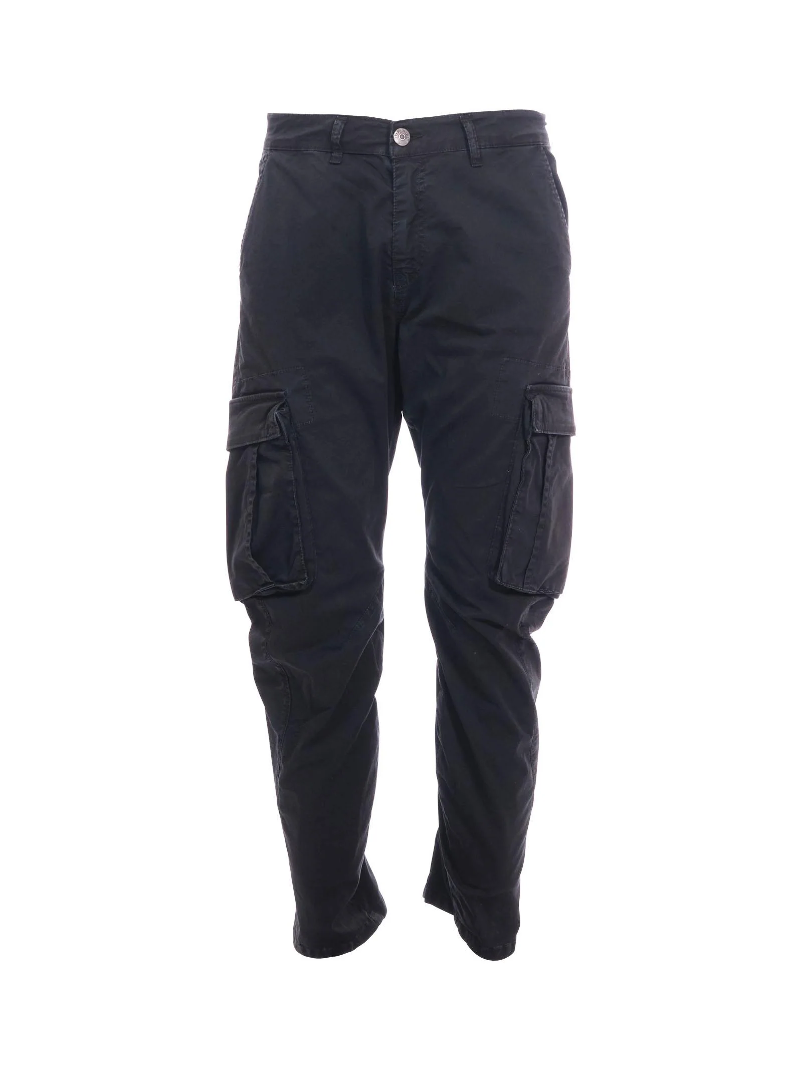 Pantalone cargo Imperial nero con tasche laterali