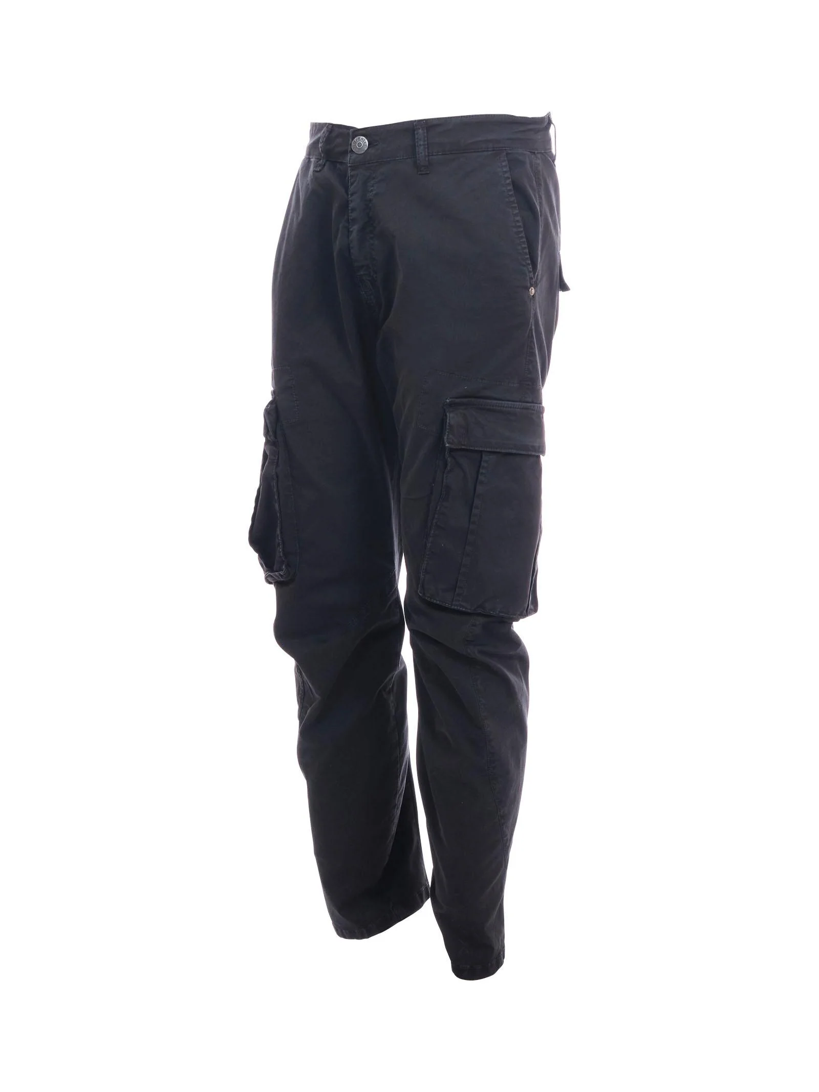 Pantalone cargo Imperial nero con tasche laterali - Image 2