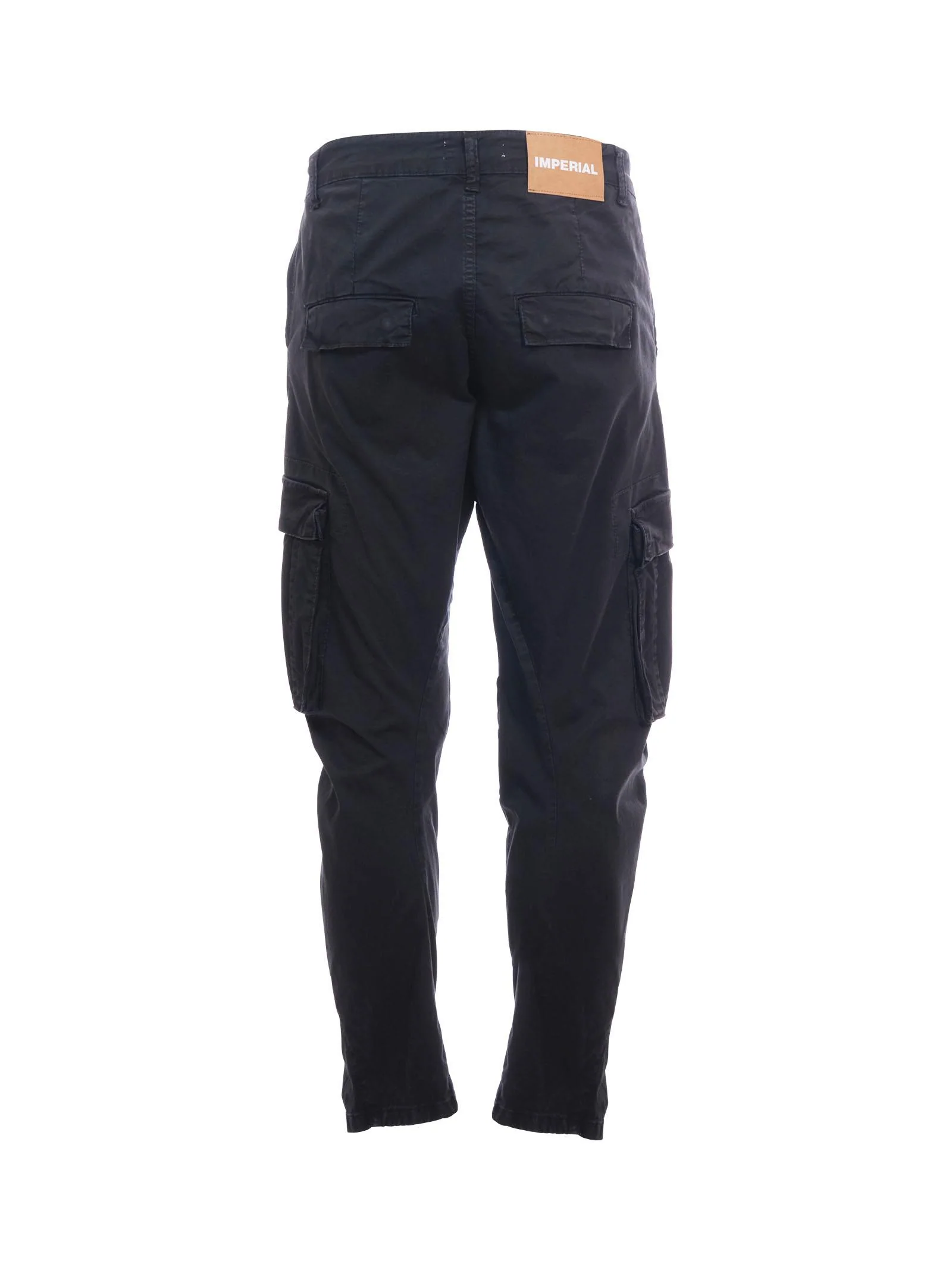 Pantalone cargo Imperial nero con tasche laterali - Image 3