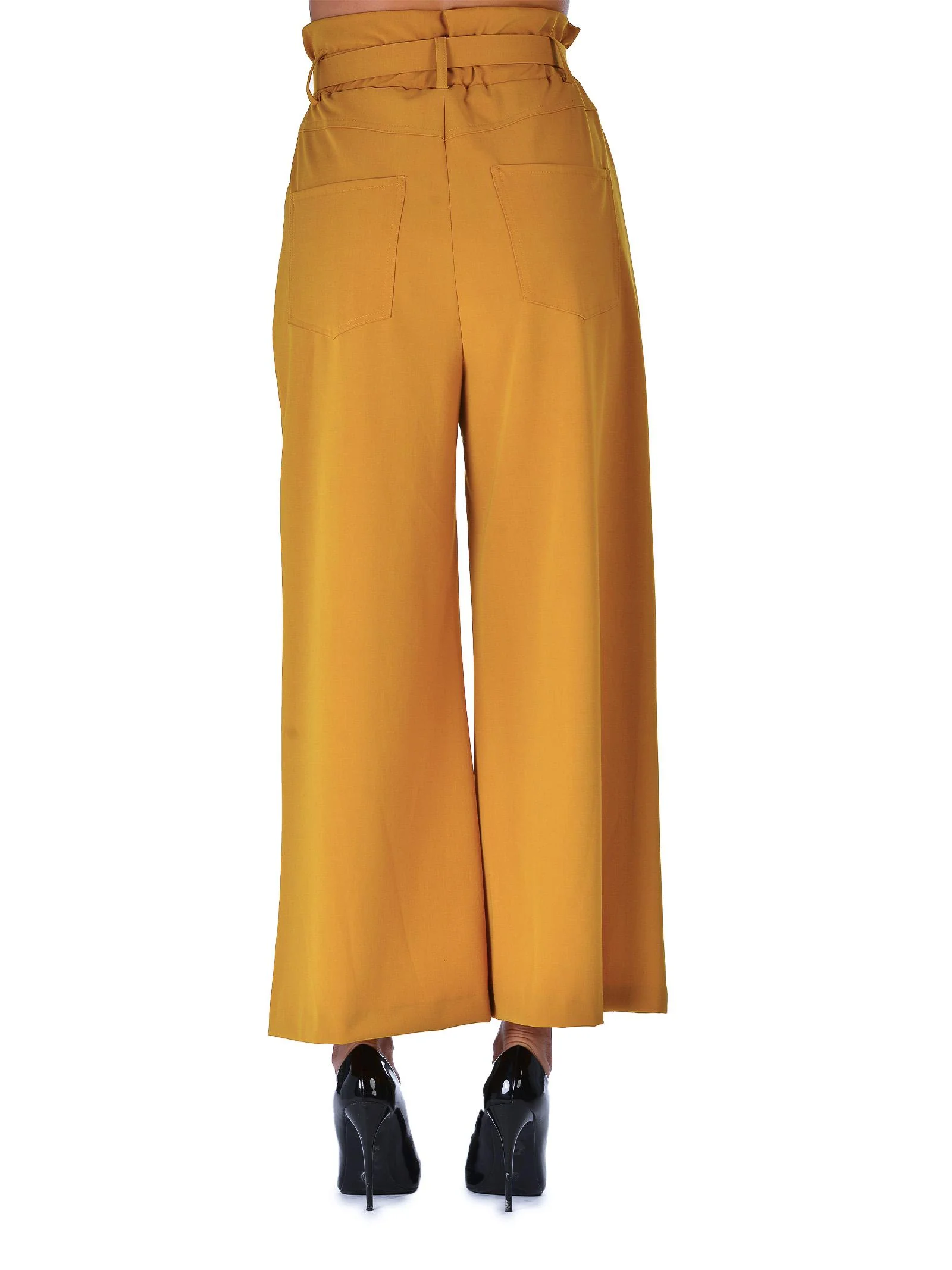 Pantalone paperbag senape - Image 3